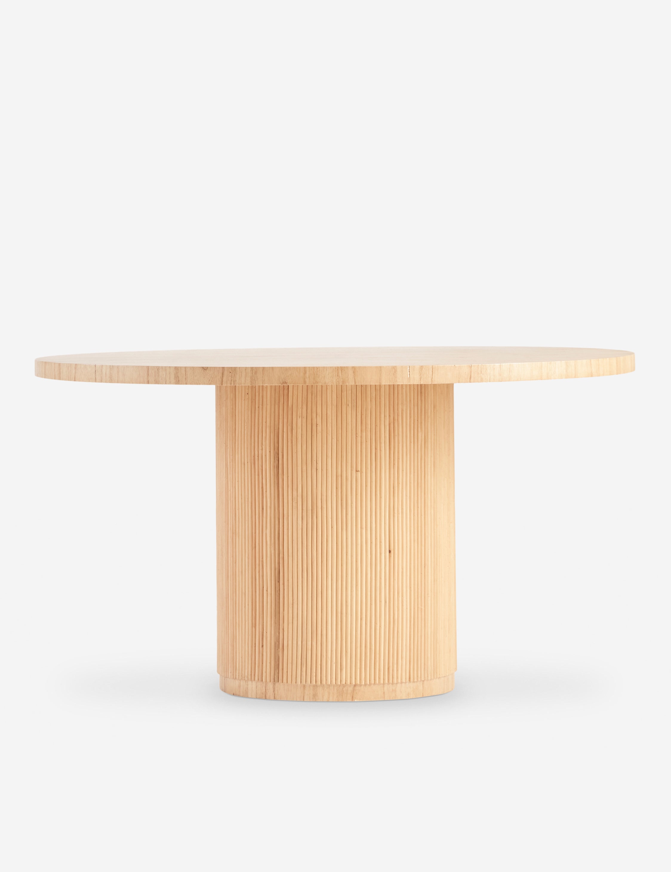 Elvia Round Dining Table - 42 Inch Modern Wood Kitchen Table for 4-6 People - Perfect for Small Spaces, Breakfast Nook & Cozy Family Meals
