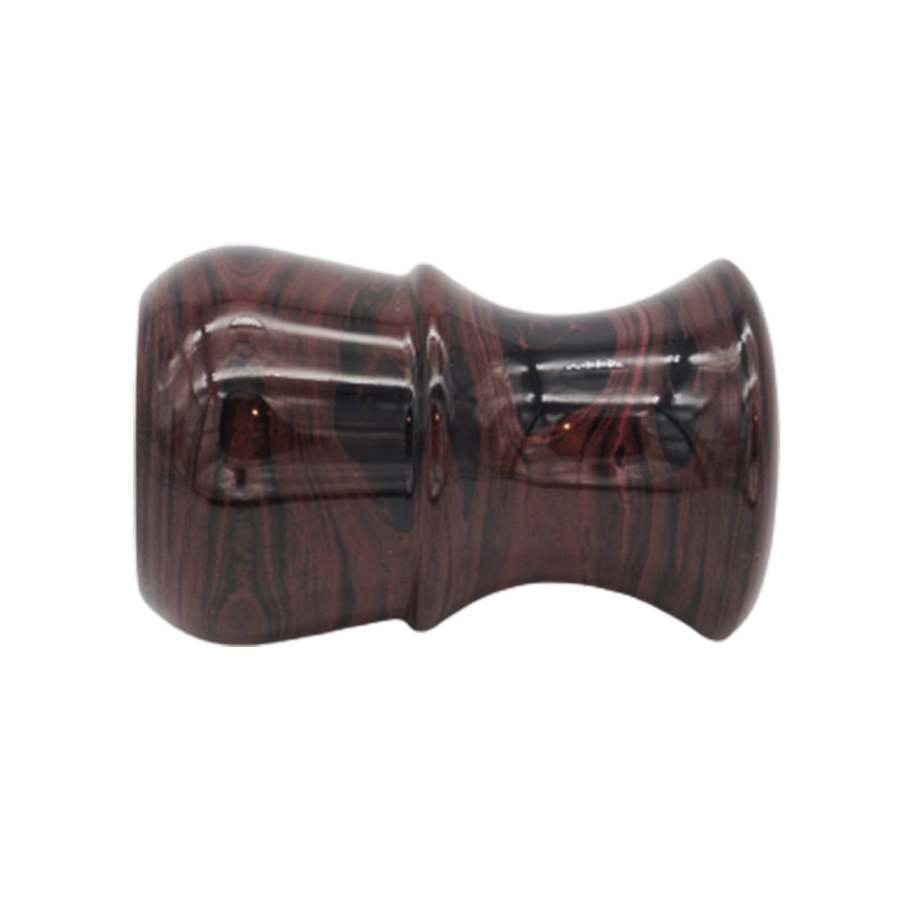 Premium Handmade Raspberry Ebonite Shaving Brush Handle - Fits 24mm & 26mm Knots - Perfect for Wet Shaving & Barber Shop Grooming Rituals