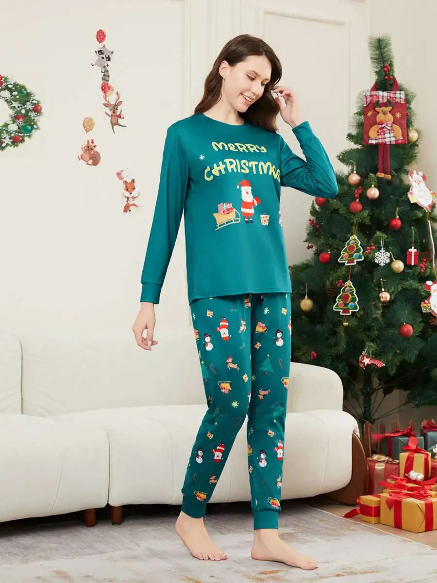 Family Matching Christmas Pajamas Sets - Printed Holiday Pjs for Couples, Kids & Adults - Cozy Xmas Outfits for Family Photos & Festive Gatherings