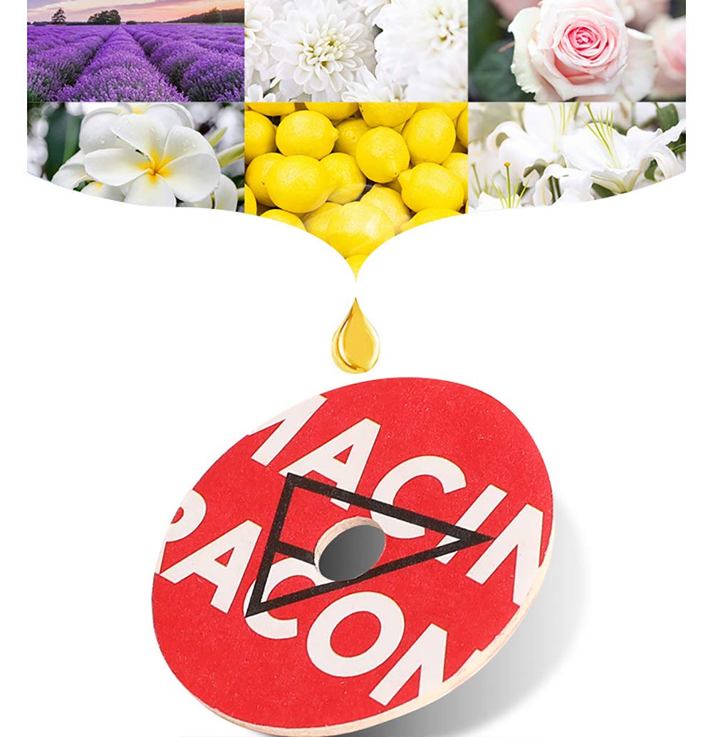 Car Air Freshener Diffuser - Aromatherapy Vent Clip with 3 Refill Pads, Unique Record Player Design for Car Vent Outlet | Perfect for Long Drives & Office Commutes