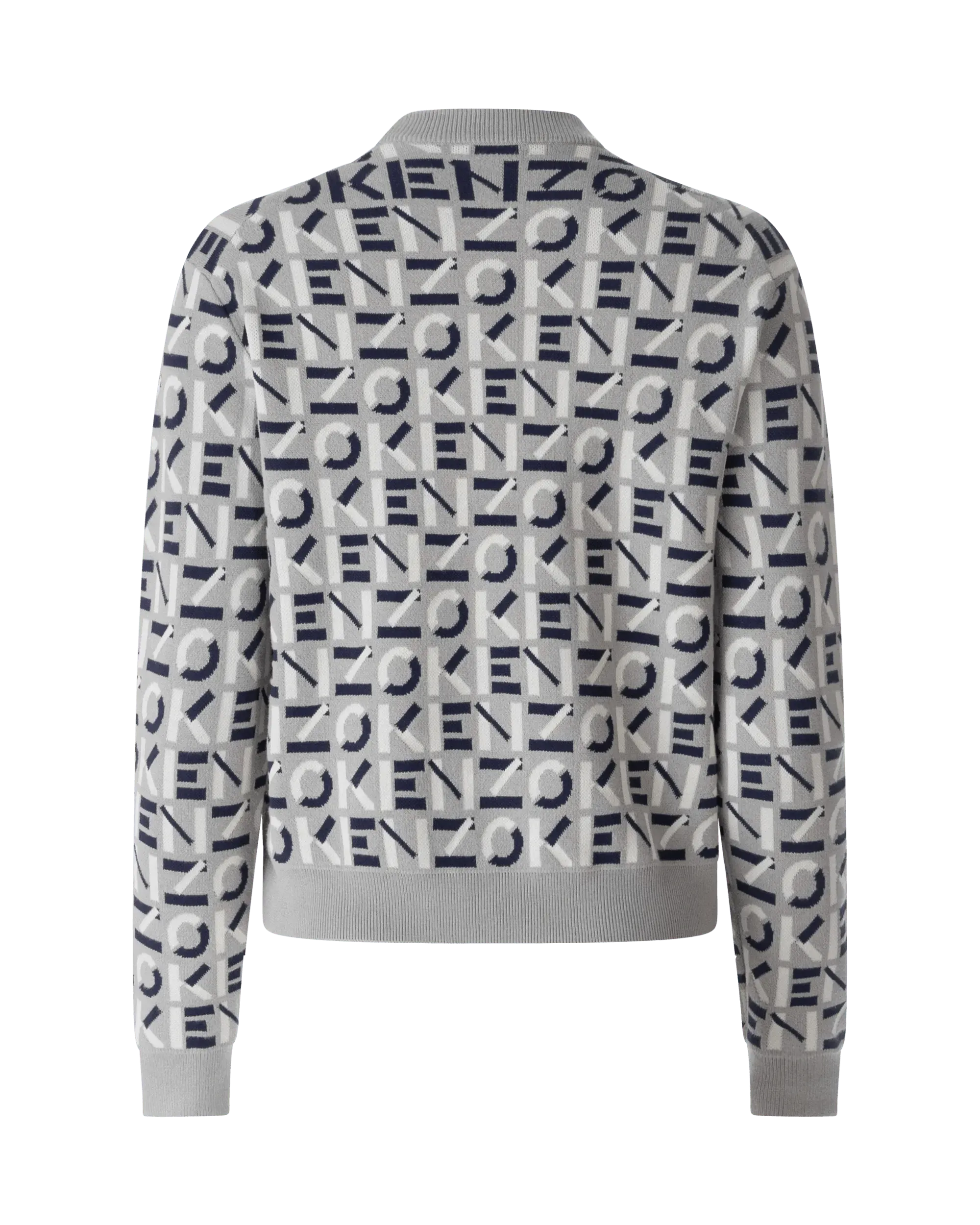 Stylish Monogram Jacquard Sweater for Women - Vintage-Inspired Knit Pullover | Perfect for Fall Fashion, Office Wear & Casual Outings