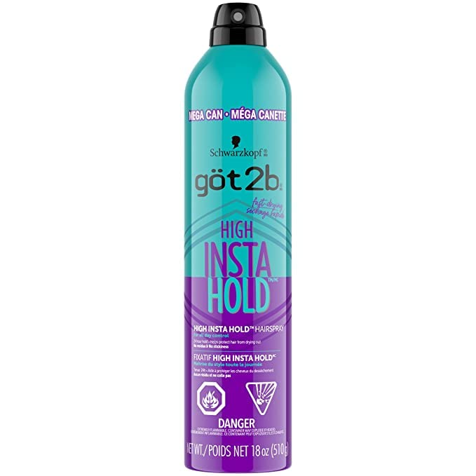 Got2b High Hold Hair Spray Mega Can - 18 oz (Pack of 12) | Strong Hairspray for All-Day Volume & Style | Perfect for Salon, Wedding, Cosplay & Everyday Use