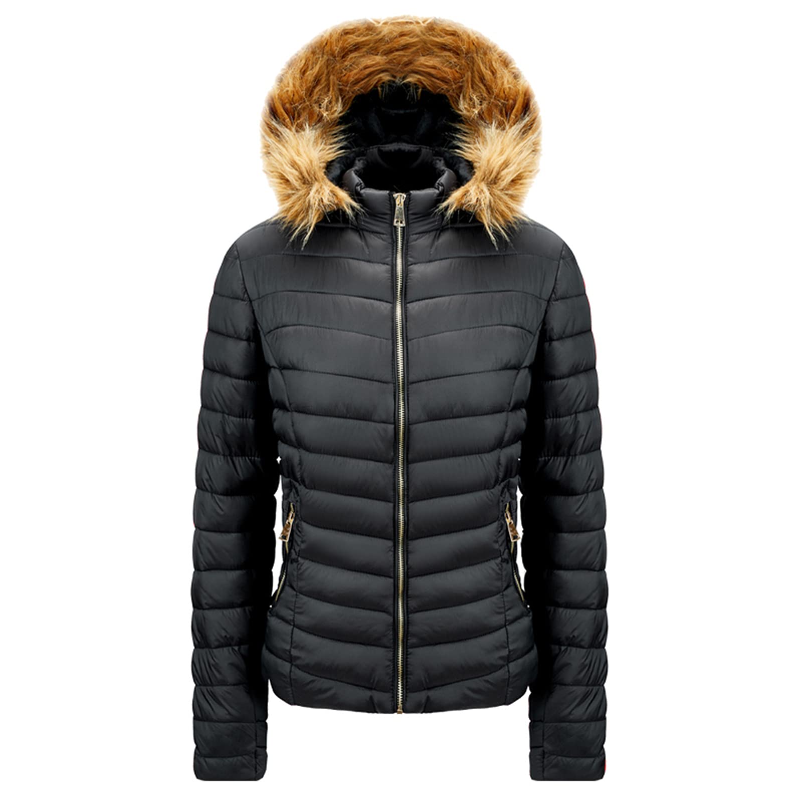Women's Lightweight Slim Fit Cotton Hooded Jacket - Winter Coat for Casual Wear, Outdoor Activities & Travel