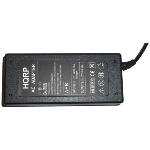 HQRP Replacement AC Adapter Power Supply for HP PhotoSmart 7300 7345 7150v 7350v 7350w 7500 7150w 7155w Printers - Compatible Charger Cord with HQRP Coaster - Perfect for Home Office Printing & Photo Projects