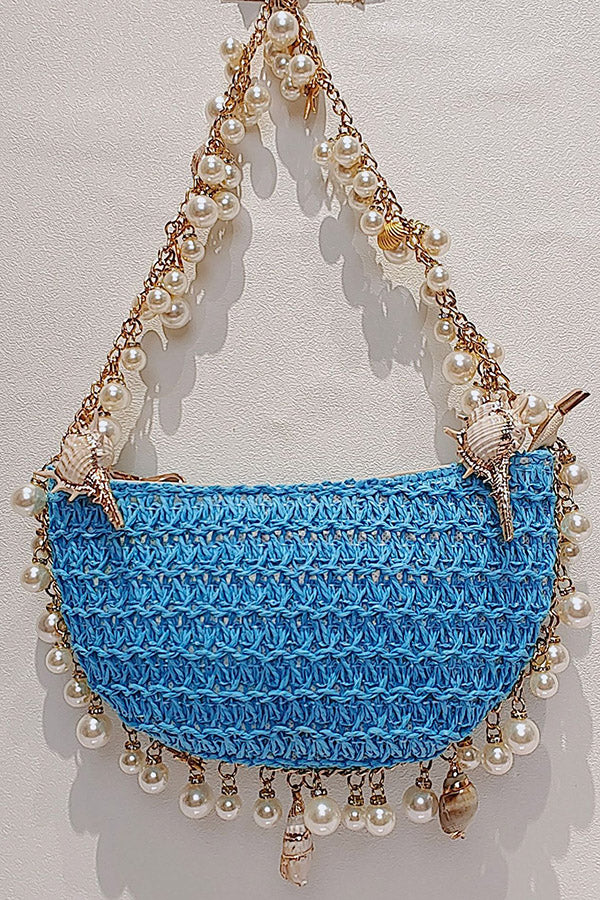 Stylish Versatile Pearl Conch Handbag for Women - Elegant Shell-Shaped Clutch Purse for Evening Parties, Weddings & Special Occasions