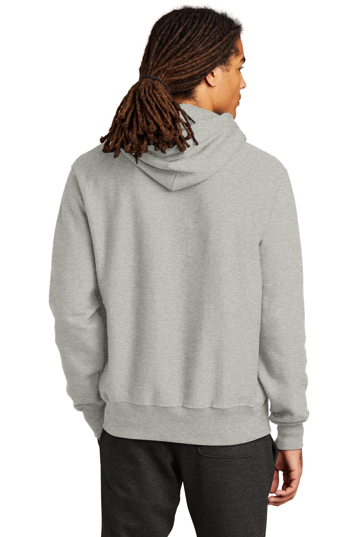 Champion Reverse Weave Hooded Sweatshirt for Men & Women | Oxford Grey Cotton Pullover | Casual Streetwear & Gym Wear