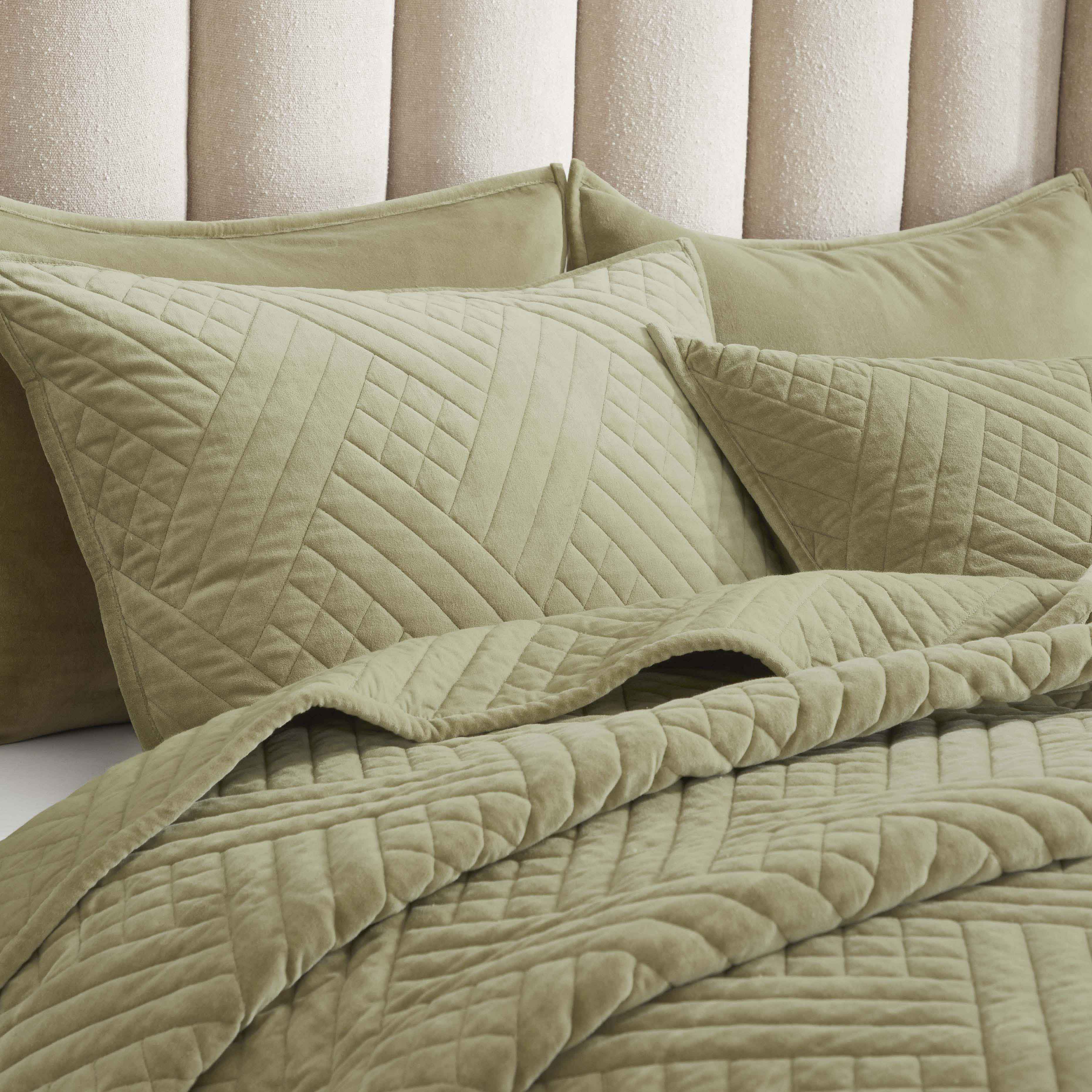 Karina Cotton Velvet Lightweight Quilt and Sham Set - Soft Bedding for All Seasons | Perfect for Bedroom, Guest Room & Dorm Decor