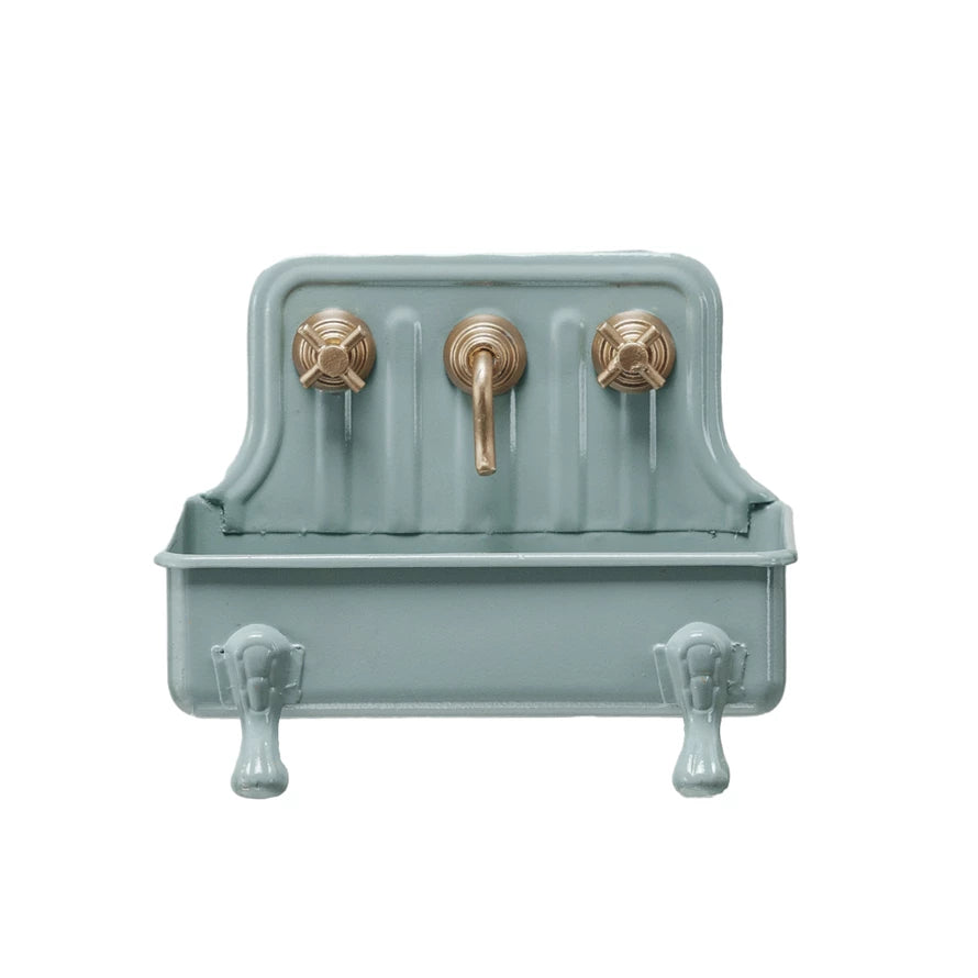 Gray Soap Dish for Bathroom Sink - Non-Slip Ceramic Soap Holder for Kitchen & Bathroom Countertop - Perfect for Hand Soap, Bar Soap Storage