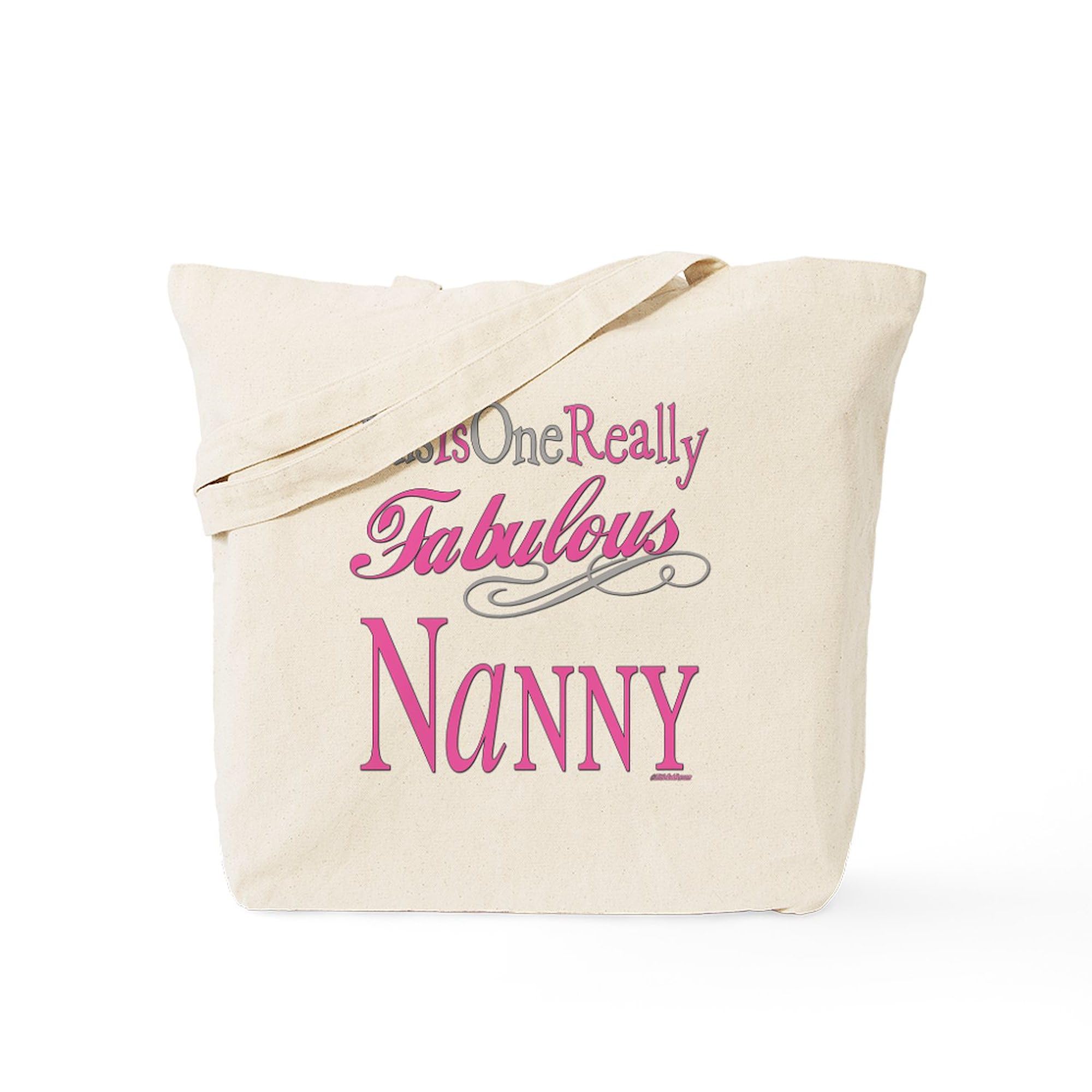 Fabulous Nanny Tote Bag - Natural Canvas Reusable Shopping Tote for Women | Perfect for Groceries, Beach Trips & Work Commute