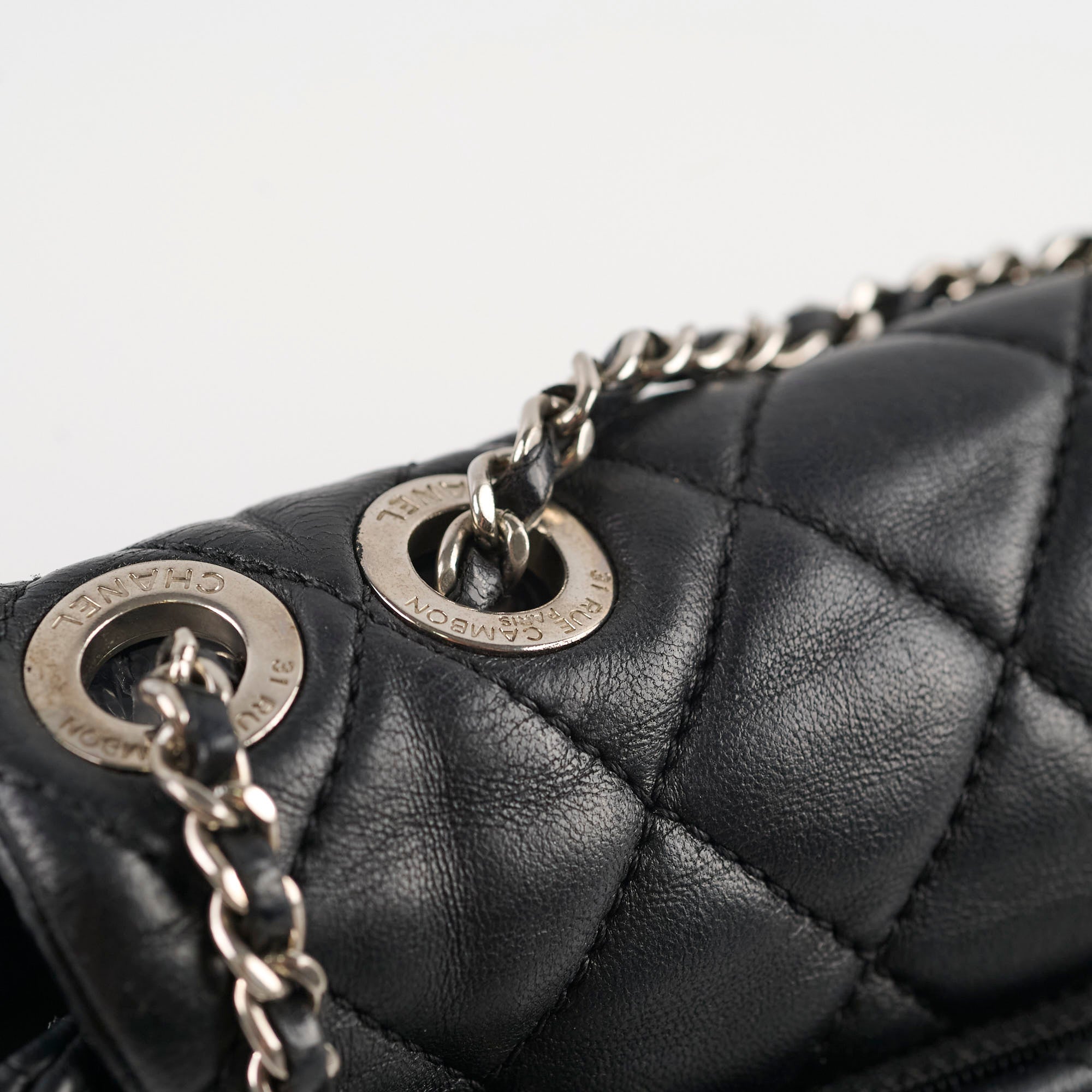 Chanel Classic Flap Bag Lambskin Leather Black 13 Series - Luxury Handbag for Women, Perfect for Parties, Work & Everyday Use