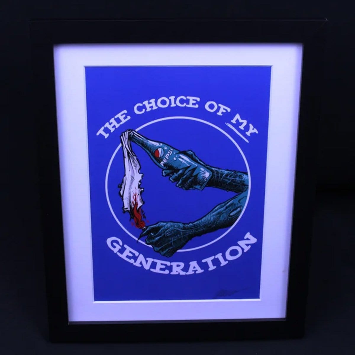 Godmachine Signed 'My Choice Molotov' Limited Edition Lithograph Print - Punk Rock Art for Home & Office Decor | Perfect for Music Lovers & Collectors