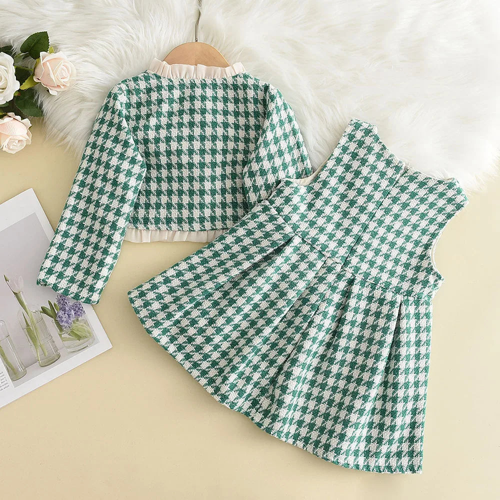 Bear Leader Baby Girls Clothes Set - Cute Cartoon Grape Knitted Outfit for Toddlers (2-4T) | Warm Winter & Autumn Clothing Suit | Perfect for Playdates, Family Photos & Holiday Gifts