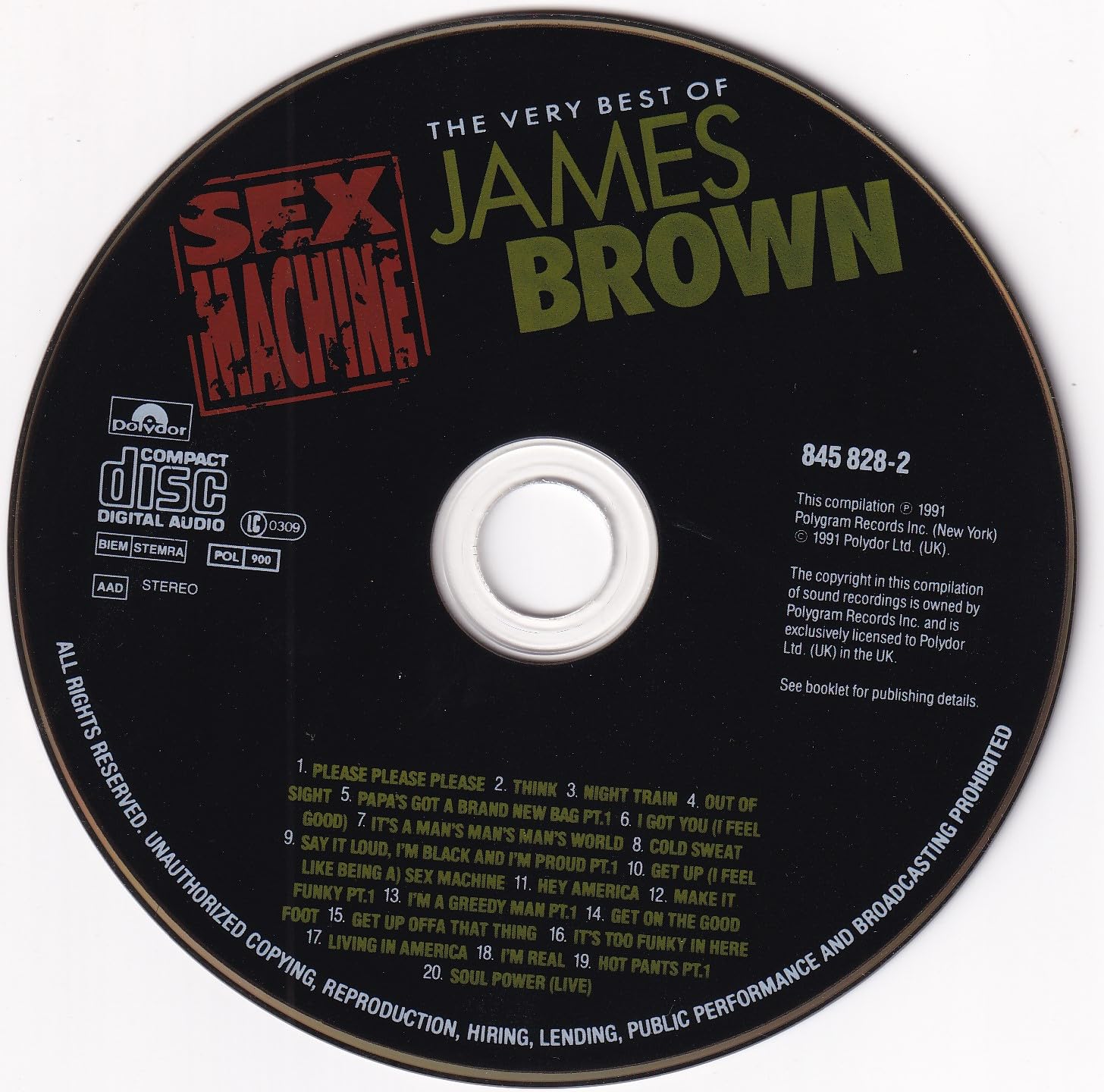 James Brown Greatest Hits - Sex Machine & Best Songs Collection for Dance Parties, Workouts & Soul Music Lovers