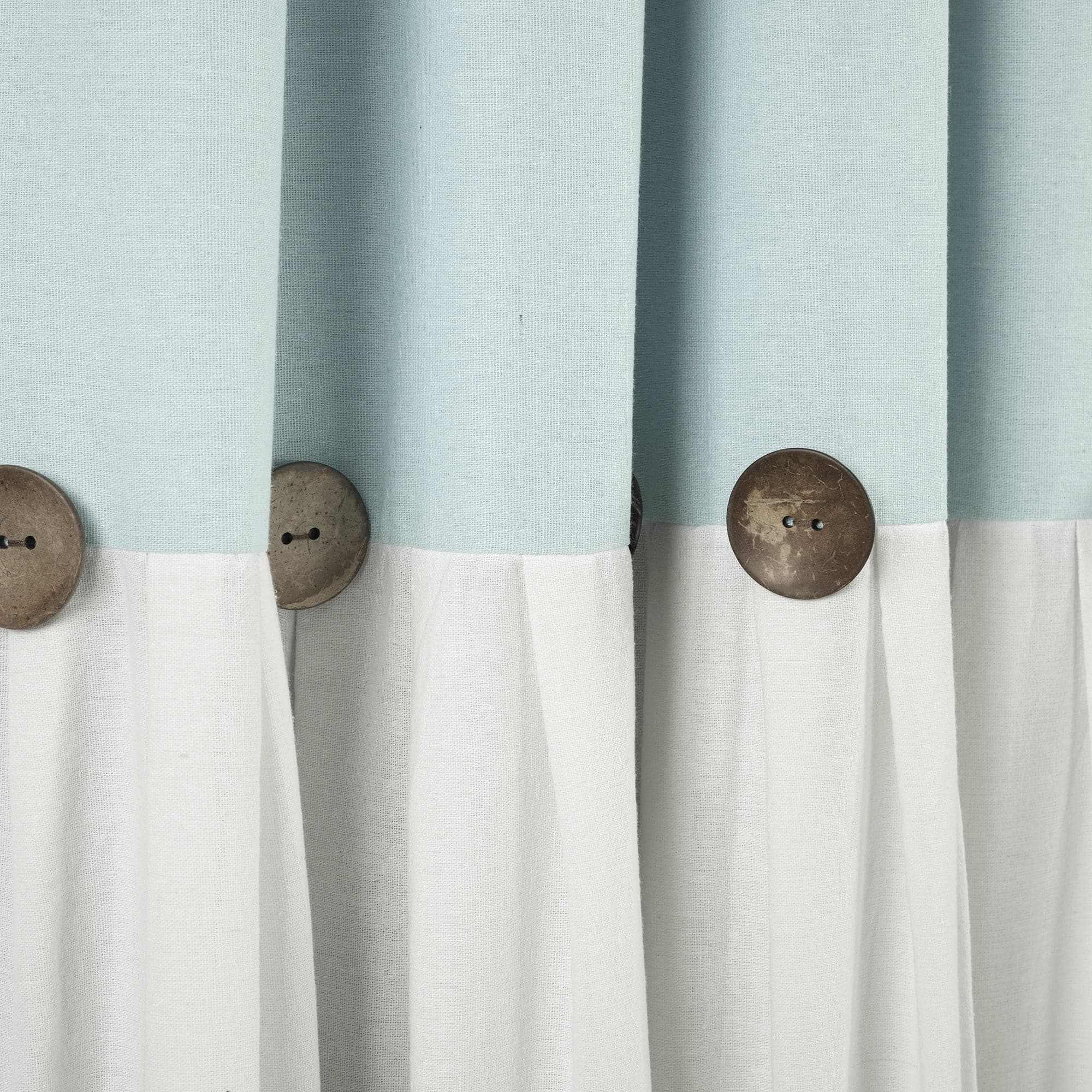 Blackout Linen Curtain Panels with Button Lining - 100% Light Blocking Window Drapes for Bedroom & Living Room Privacy & Sleep