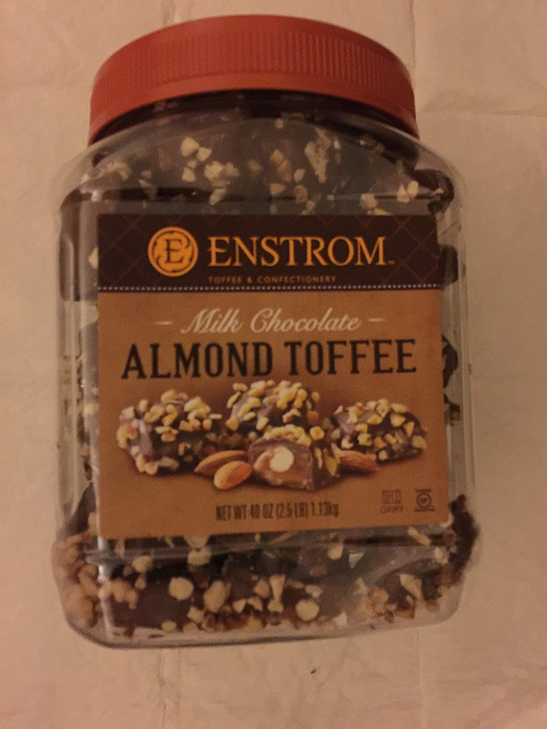 Enstrom Milk Chocolate Almond Toffee - 40 Oz (1.13kg) Bulk Pack of 3 | Gourmet Gift, Holiday Treats & Party Dessert for Christmas, Birthdays & Special Occasions