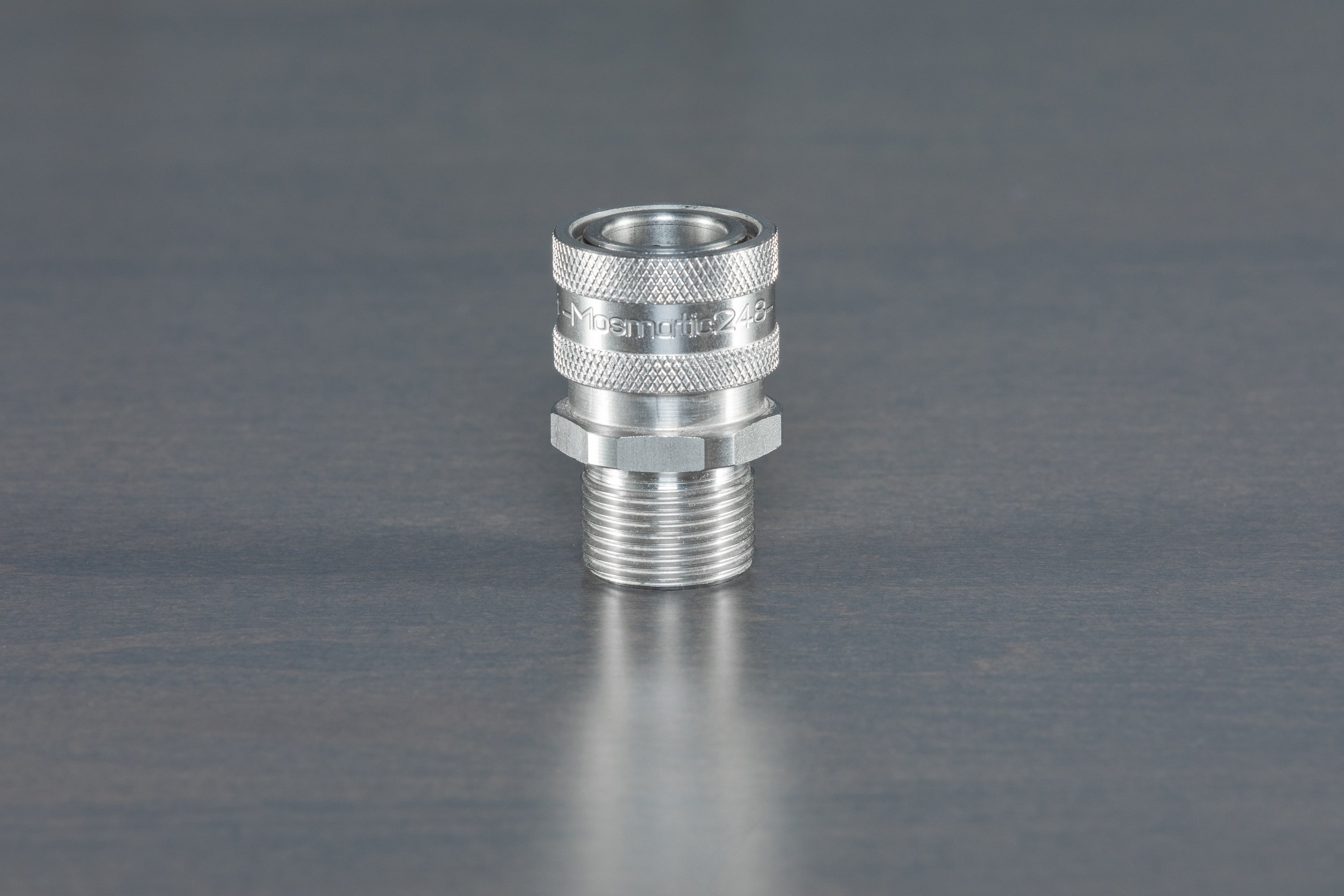 Mosmatic T304 Stainless Steel M22 Male (15mm) to 3/8 Quick Disconnect Coupler - Perfect for Pressure Washers, Car Wash Systems & Industrial Applications