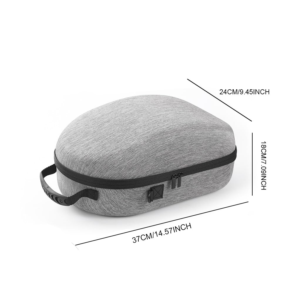 Shockproof Protective Case for Meta/Oculus Quest 3 VR Headset & Controllers - Durable Portable Storage Bag with Shoulder Strap, Scratch-Resistant & Drop-Proof Design - Perfect for Travel, Gaming Events & Safe Storage (Grey)