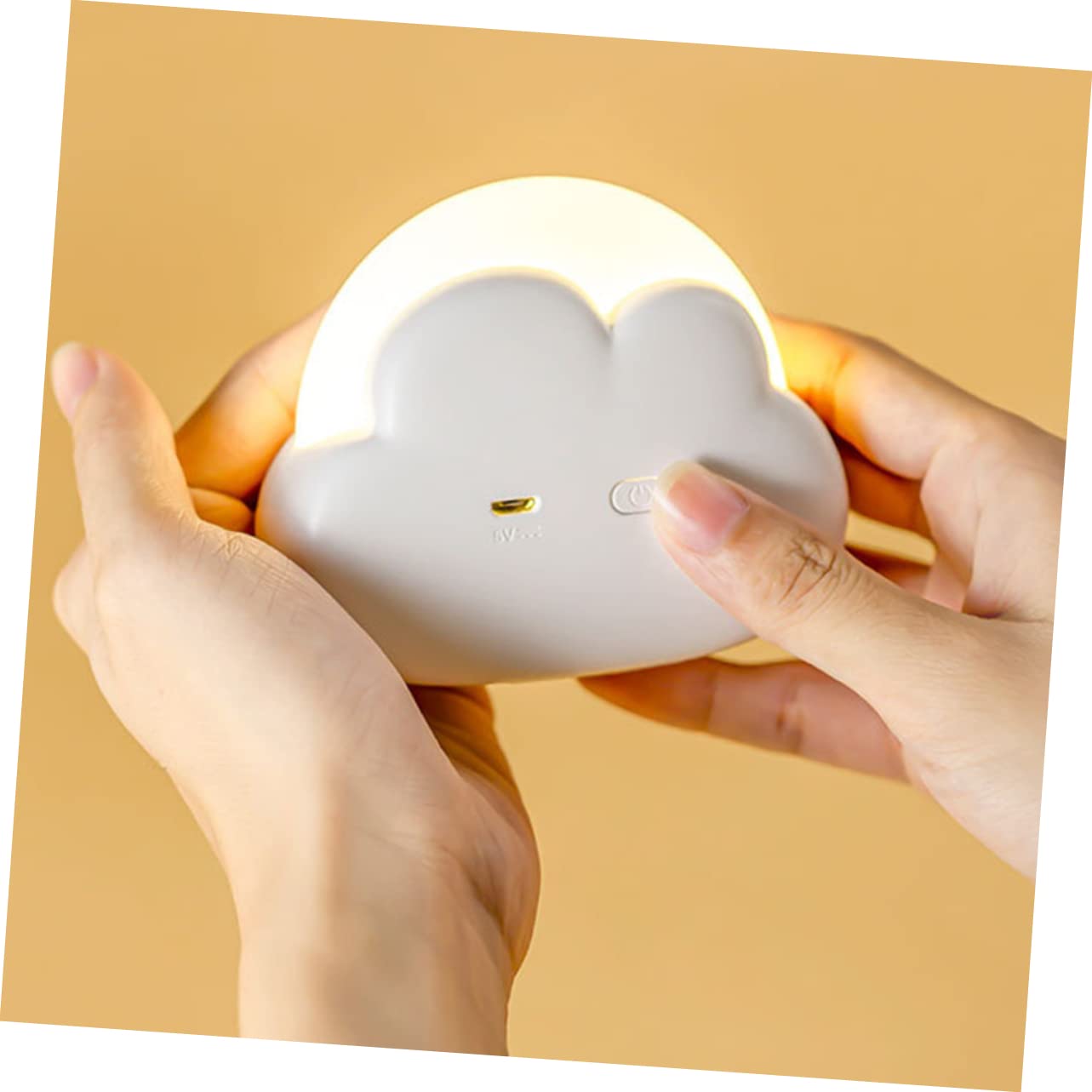 Artibetter 4-Pack LED Cloud Night Light with Motion Sensor - USB Rechargeable Bedside Lamp for Nursery, Kids Room & Home Decor - Soft Glow for Nighttime Feeding, Bathroom Safety & Relaxing Ambience