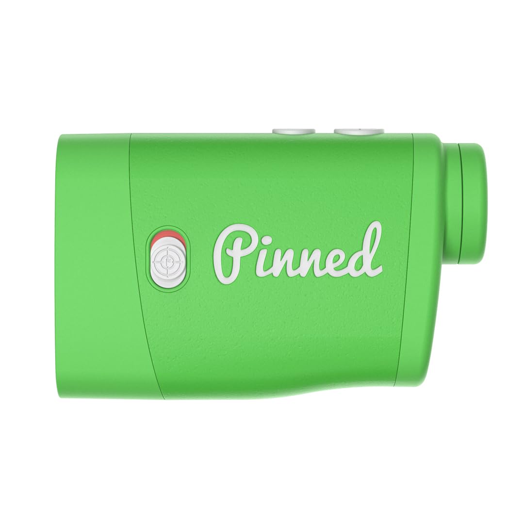 Pinned Prism Slope Golf Rangefinder - USB Rechargeable Laser Distance Finder with Slope Technology & Vibration Lock - Perfect Golf Accessory for Men & Women - Ideal for Course Play, Tournament Practice & Outdoor Sports