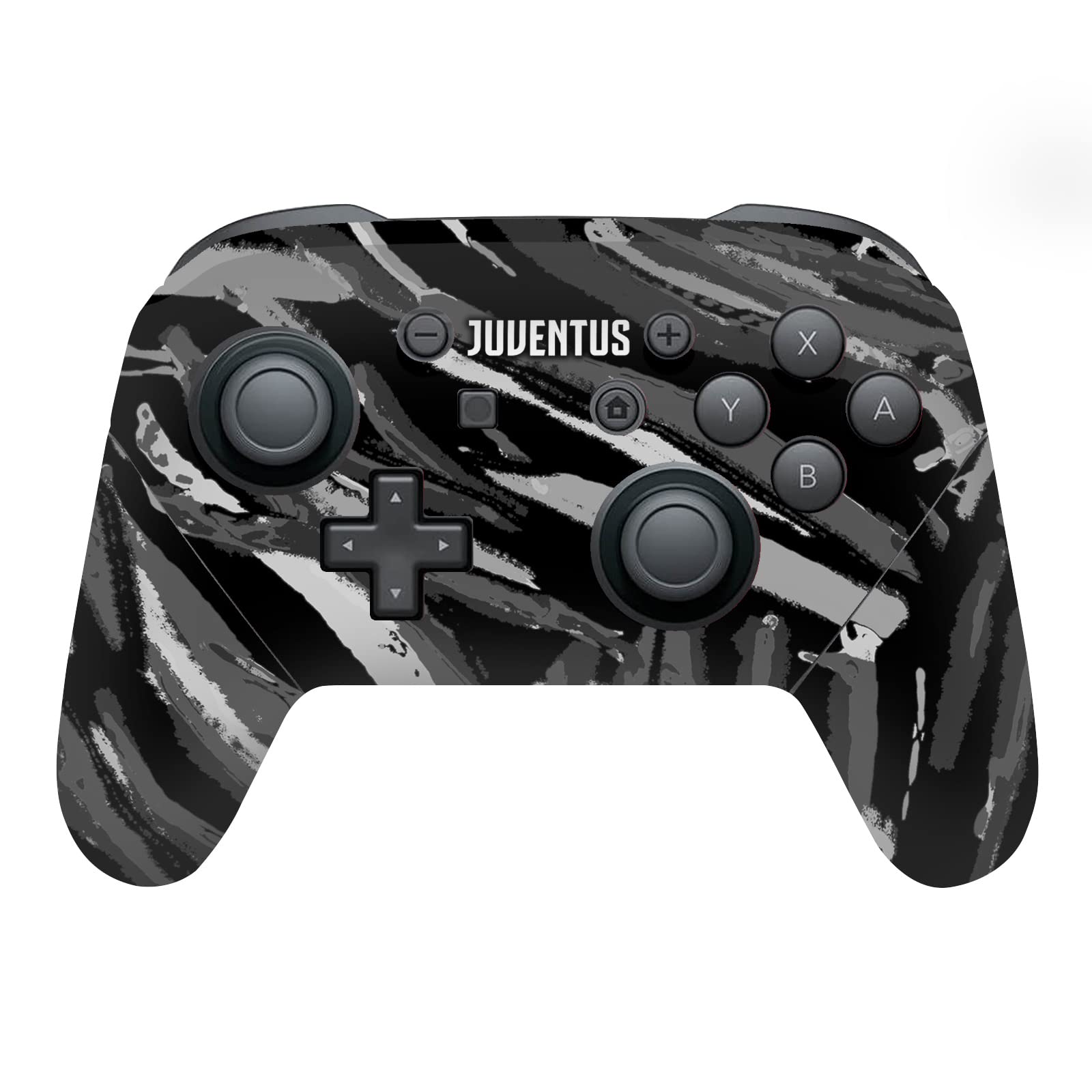 Official Juventus Football Club Abstract Art Vinyl Sticker for Nintendo Switch PRO Controller - Gaming Skin Decal, Durable & Scratch-Resistant - Perfect for Gaming Enthusiasts & Football Fans