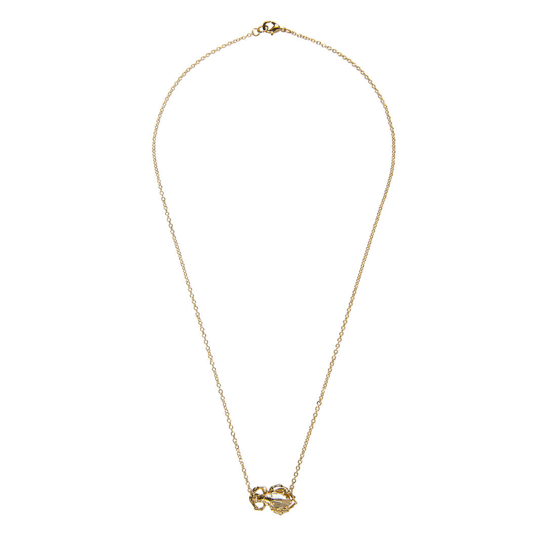 Goldbug Collection Single Bug Necklace - Elegant Gold-Plated Insect Pendant for Women | Perfect for Everyday Wear, Parties & Gifts