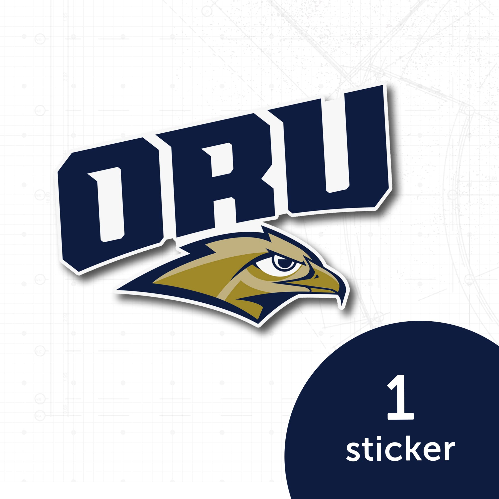 Oral Roberts University Vinyl Decal Sticker - Durable Laptop, Water Bottle & Car Decoration for School Pride (00019) | Perfect for College Students, Alumni & Fans