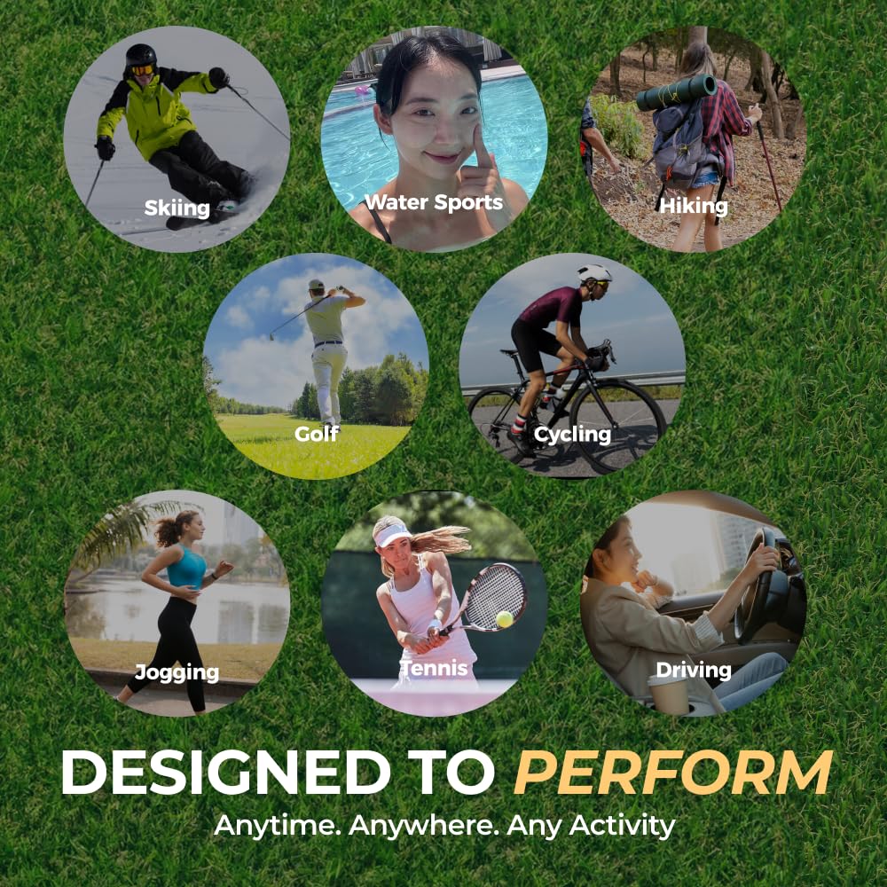 EASYDEW DW-EGF Peptide Clear Sun Protection Patches - Ultra-Thin Transparent UV Block Patches with Adenosine, Glutathione & Hydrolyzed Collagen (4 Pack) - Perfect for Golf, Cycling, Hiking & Outdoor Sports