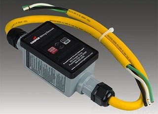 Cooper Wiring Devices GFCI13M1NN 30A 120V 2'10/3 Cord with Flanged Inlet - Heavy Duty GFCI Power Cord for Pools, Spas & Outdoor Equipment - Weatherproof Electrical Safety Solution