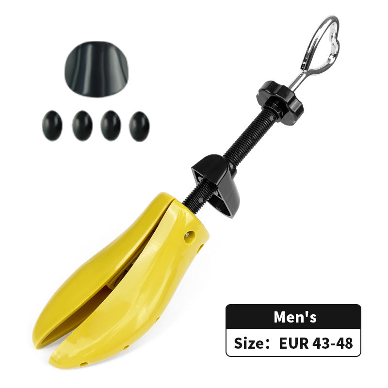 1 PCS Yellow Adjustable Shoe Stretcher for Men's Shoes - Large Size EUR 43-48 - Perfect for Boots, Dress Shoes & Sneakers - Comfortable Footwear Solution