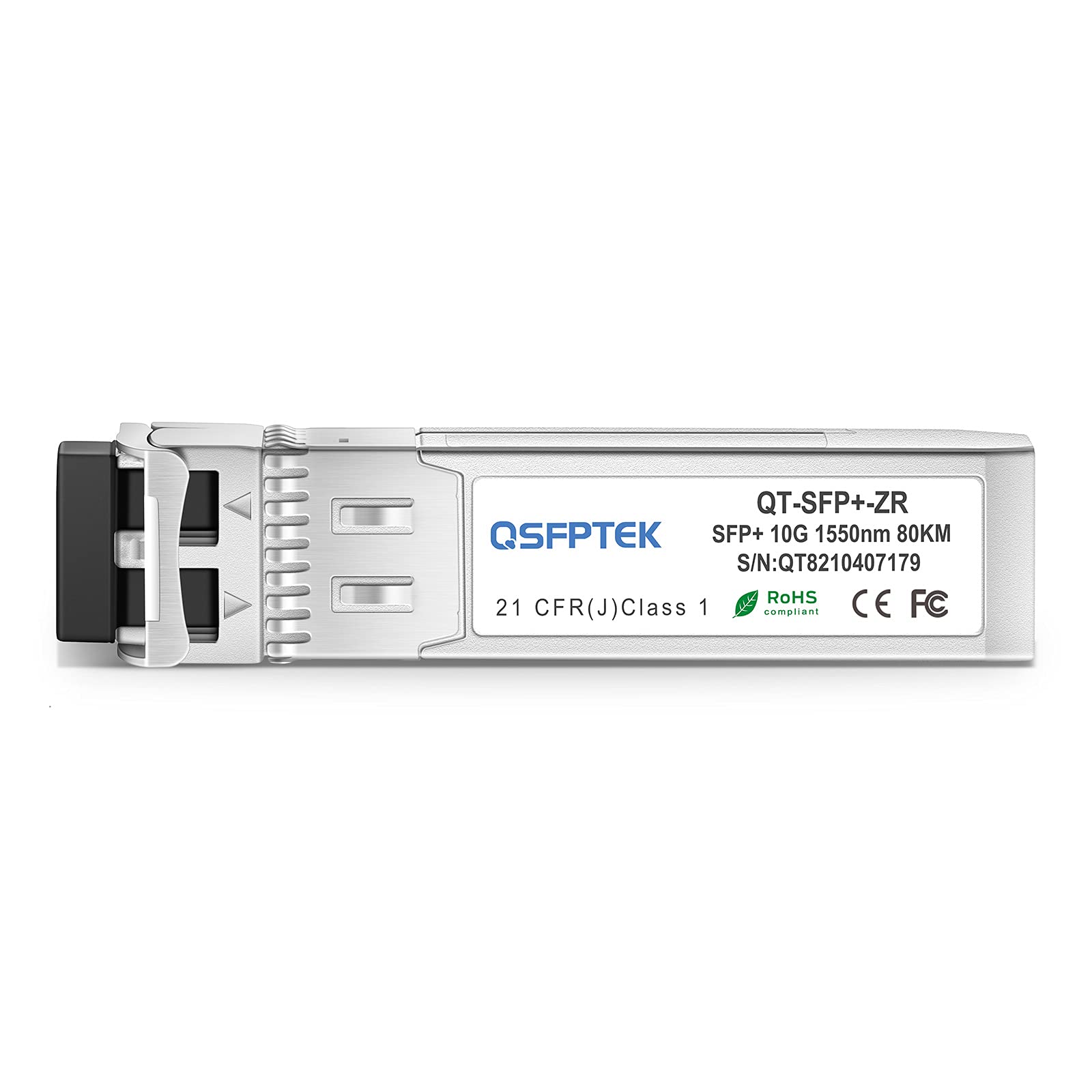 10G SFP+ Module, 10GBASE-ZR LC Single-Mode Fiber SMF 1550nm, 80km - 10Gb Gigabit Ethernet SFP+ Transceiver with DDM - Compatible with Cisco SFP-10G-ZR, Ubiquiti, Netgear, Mikrotik, D-Link, Broadcom - Ideal for High-Speed Data Centers, Enterprise Networks & Telecom Applications