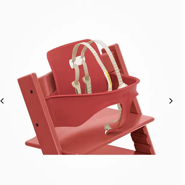 Tripp Trapp Baby Chair Set in Warm Red - Adjustable High Chair for Infants & Toddlers - Perfect for Dining, Feeding & Playtime