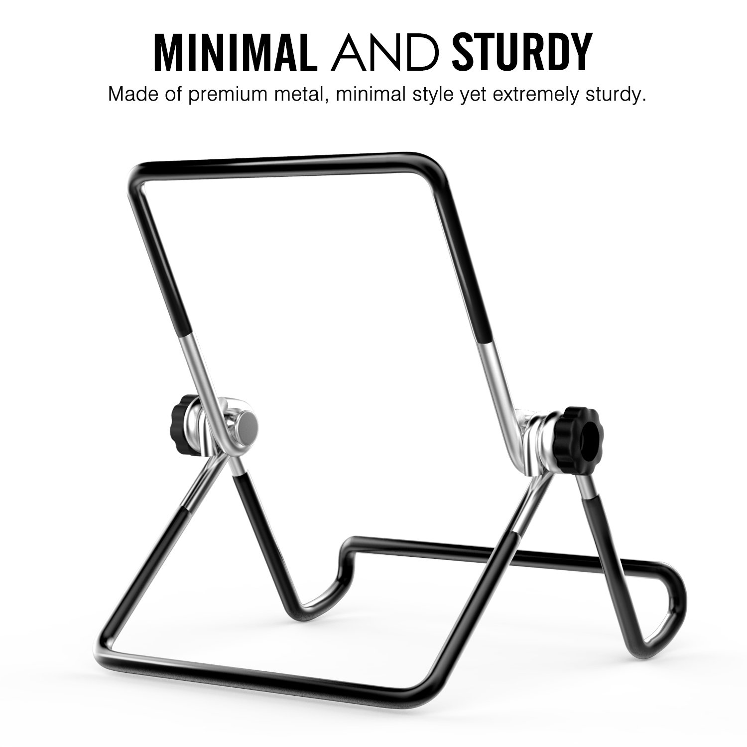 Moko 2-Pack Foldable Tablet Stand - Adjustable Metal Phone & iPad Holder for 9-12.9
