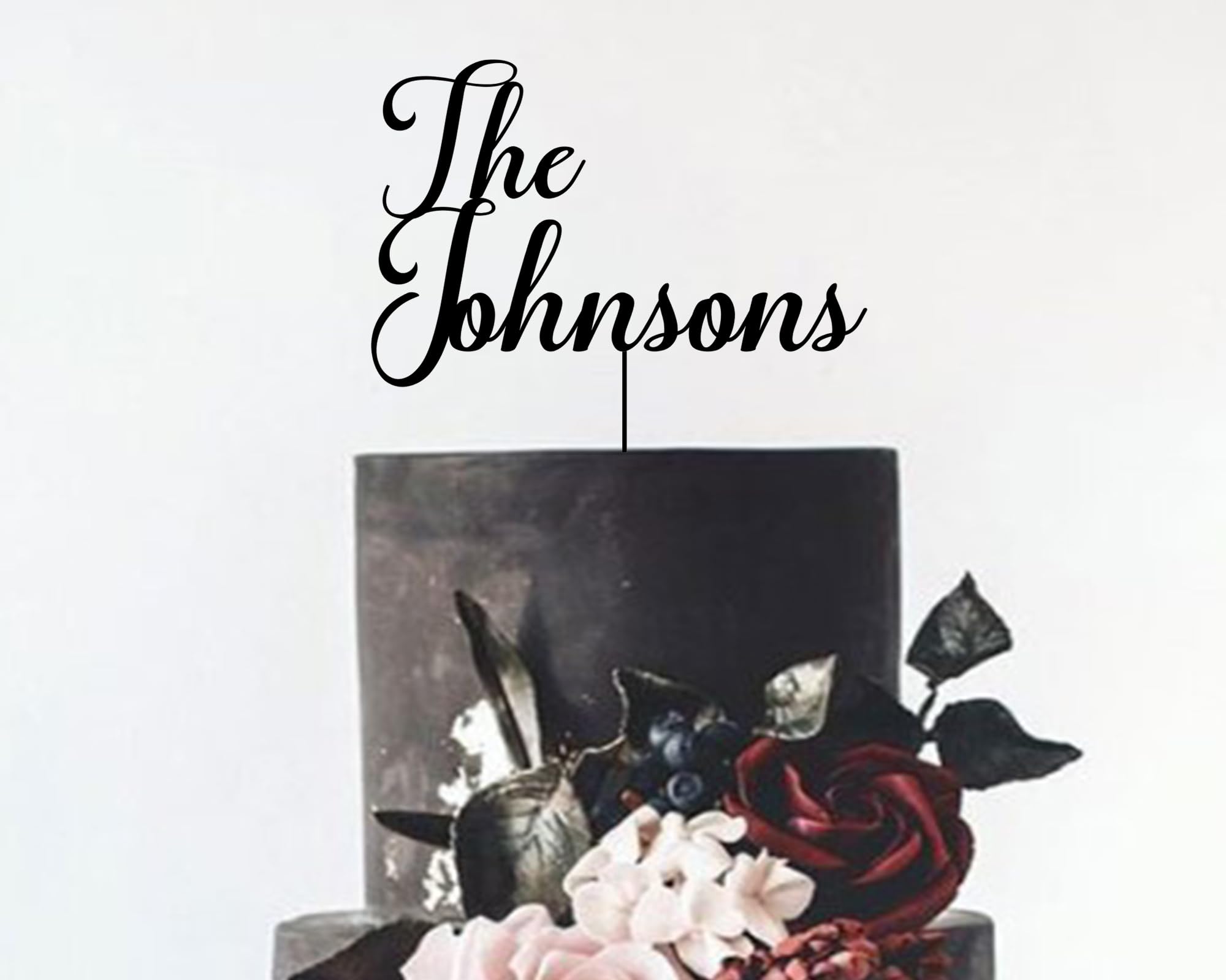 Custom Wedding Cake Toppers - Personalized Bride & Groom Cake Topper for Anniversary - Perfect for Wedding Cakes, Bridal Showers & Anniversary Celebrations