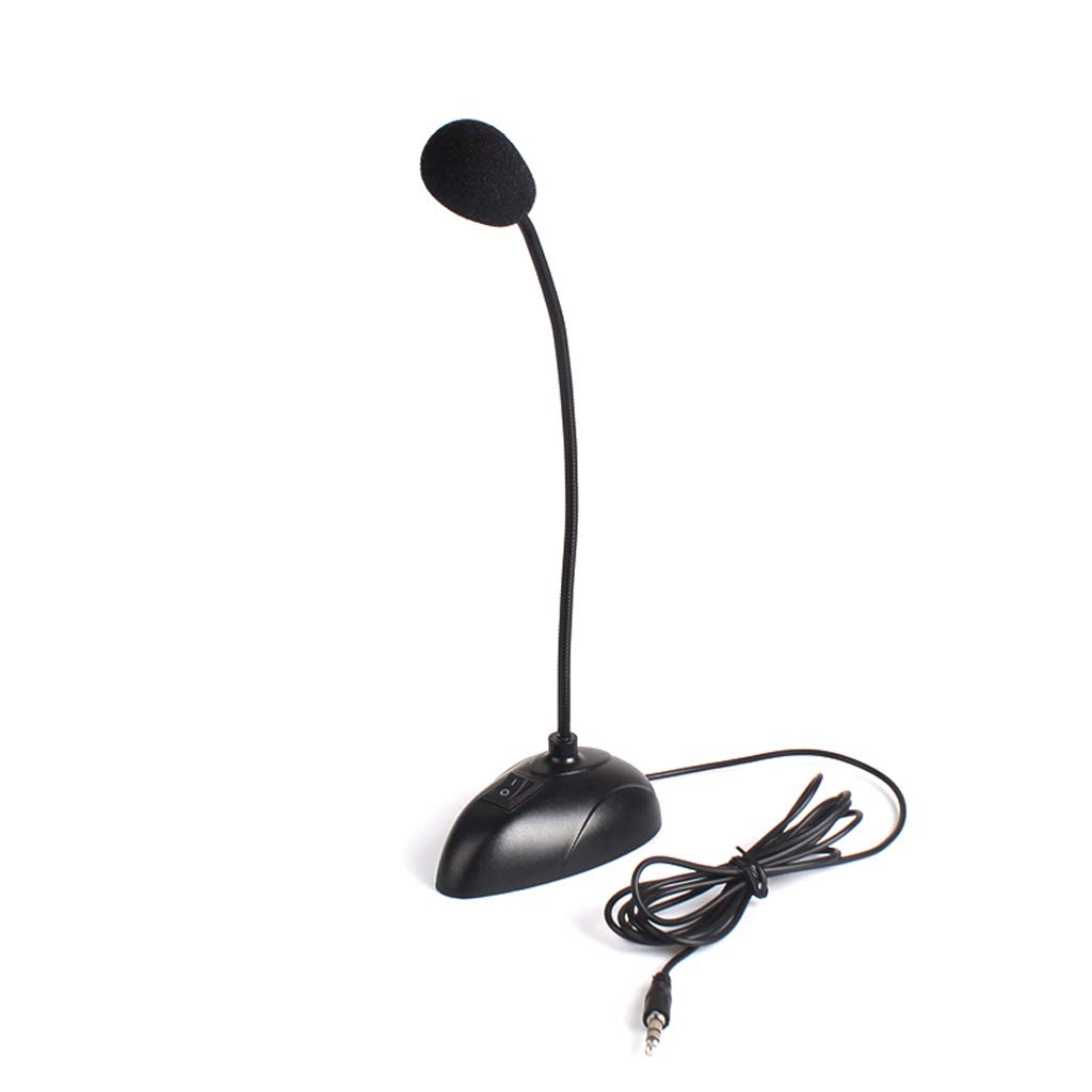 TWDYC Flexible Mini PC Microphone with 3.5mm Jack - Portable Studio Mic Stand Holder for Desktop, Laptop, Mac & Windows - Perfect for Podcasting, Gaming & Online Meetings