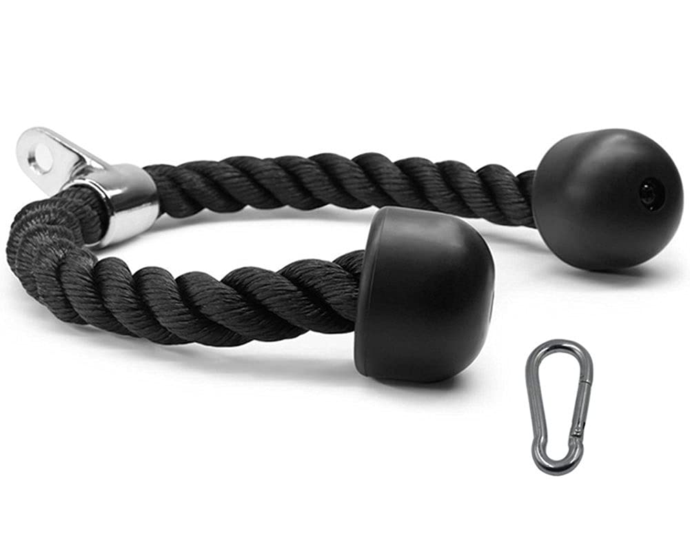 70cm Gym Tricep Rope - Ab Crunch & Pull Down Cable Attachment for Biceps, Triceps & Lat Workouts | Strength Training Equipment for Home & Commercial Gyms | Perfect for Cable Machine Press Downs & Lateral Exercises
