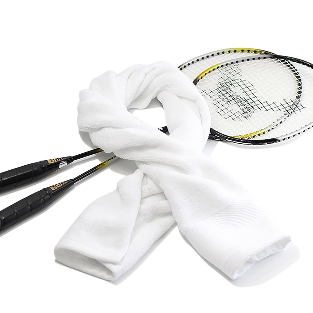 32x110cm Long Cotton Sports Towels for Running, Fitness, Exercise, Yoga & Gym - Quick Dry & Absorbent Workout Towel for Athletes & Active Lifestyles
