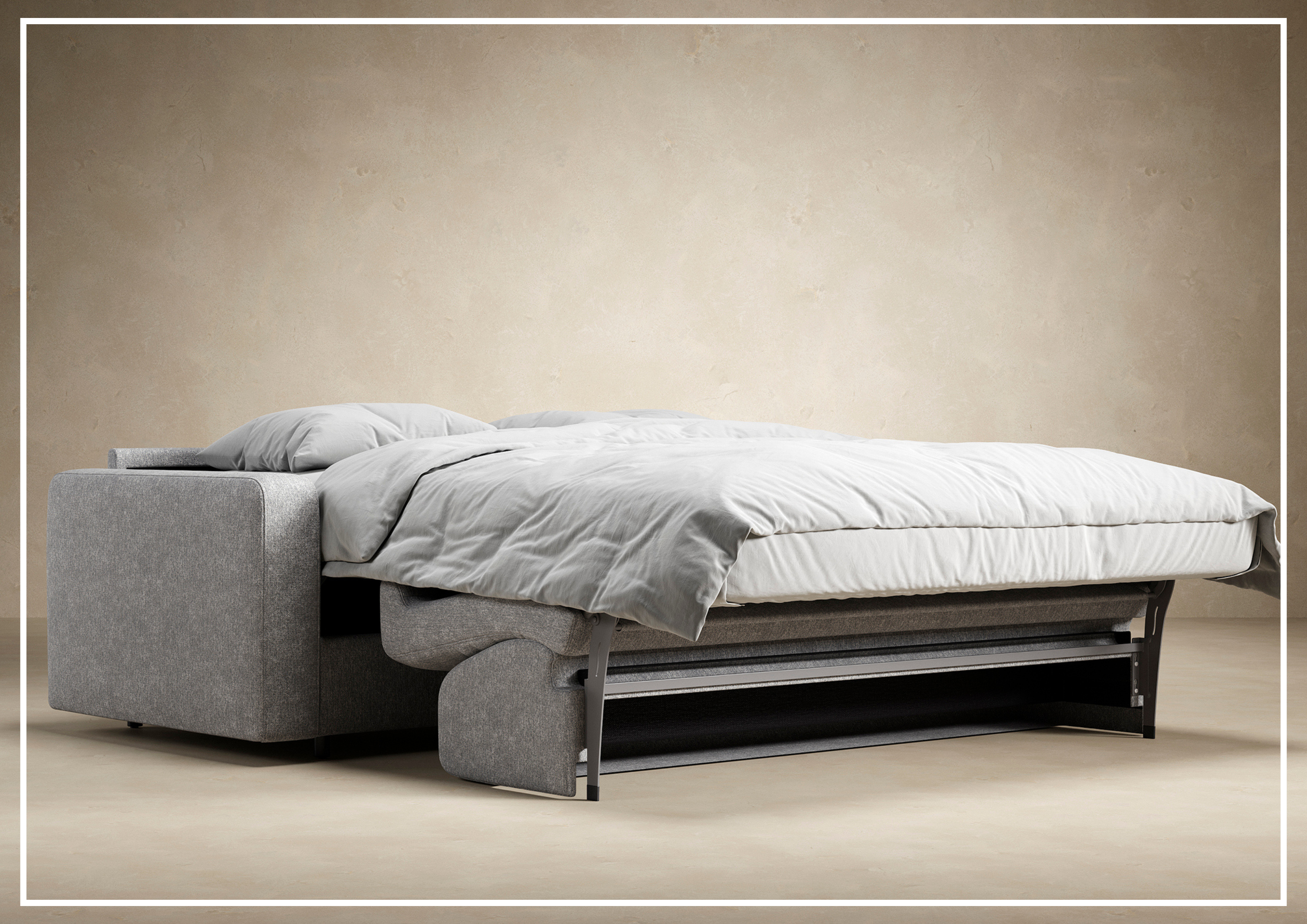 Innovation Living Carnell Fabric 2-Seater Queen Size Sofa Bed - Convertible Sleeper Sofa for Small Spaces, Guest Room & Apartment Living