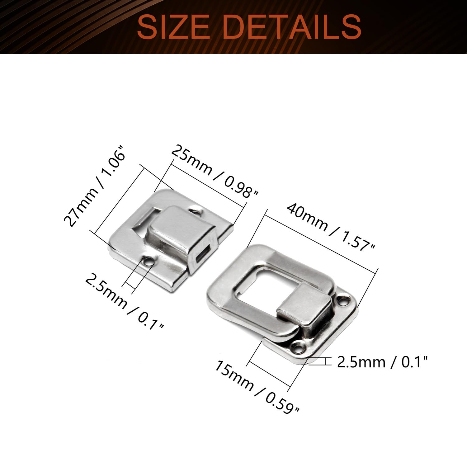 MroMax 4Pcs Toggle Catch Locks 1.57
