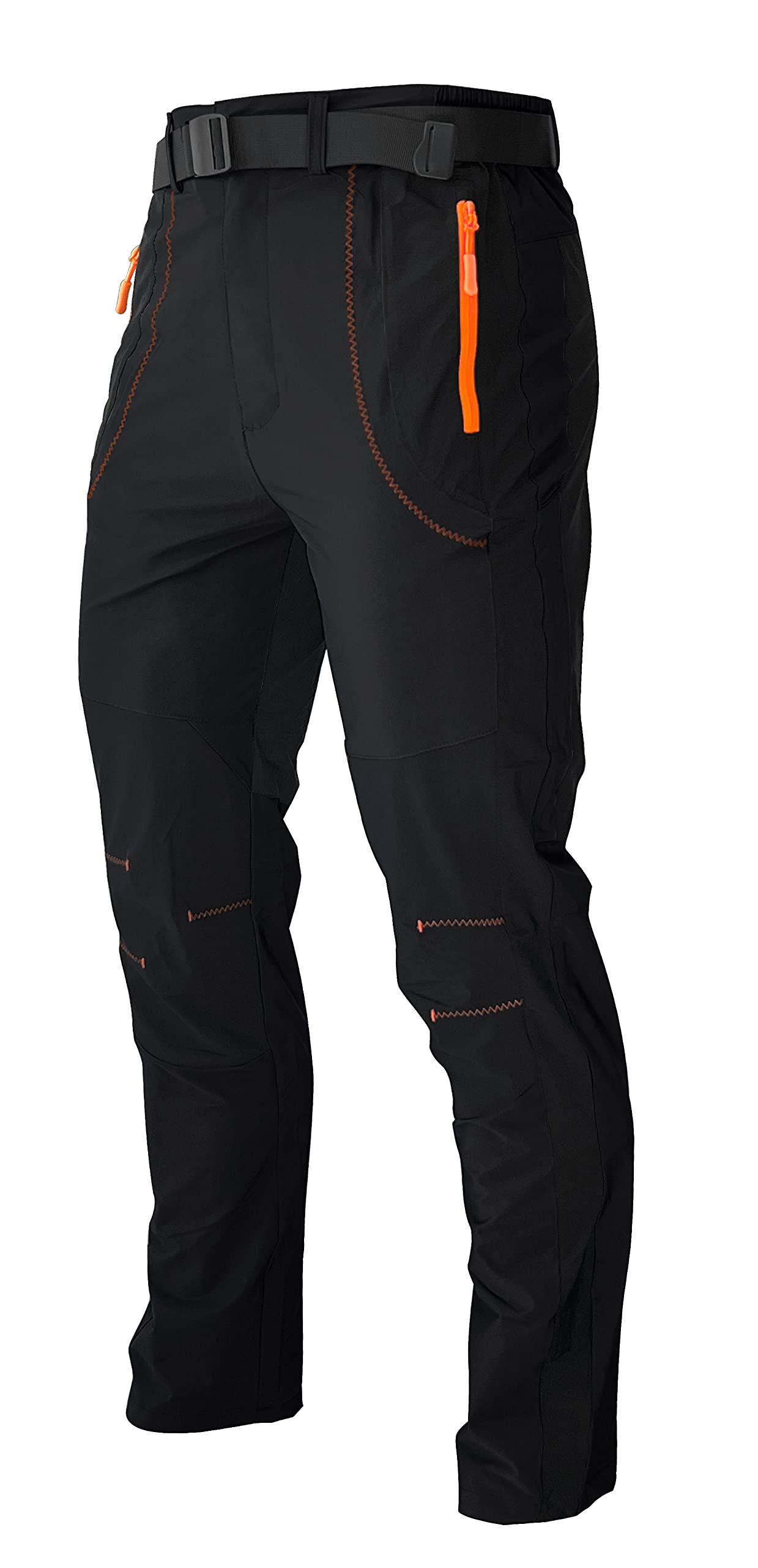 Men's Quick-Dry Hiking Cargo Pants - Water Resistant Lightweight Outdoor Work Pants with Breathable Fabric & Zipper Pockets - Perfect for Mountain Climbing, Camping and Outdoor Adventures