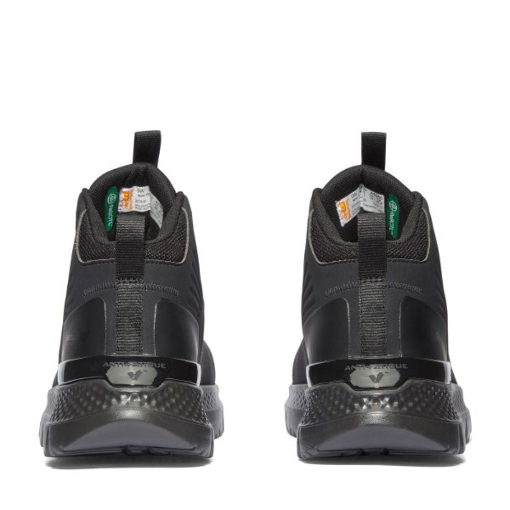 Timberland PRO Setra TB0A5PSP001 Unisex Mid Composite Toe Work Shoes - Black | Safety Toe Athletic Shoes for Construction & Industrial Work | Durable & Comfortable for Long Shifts