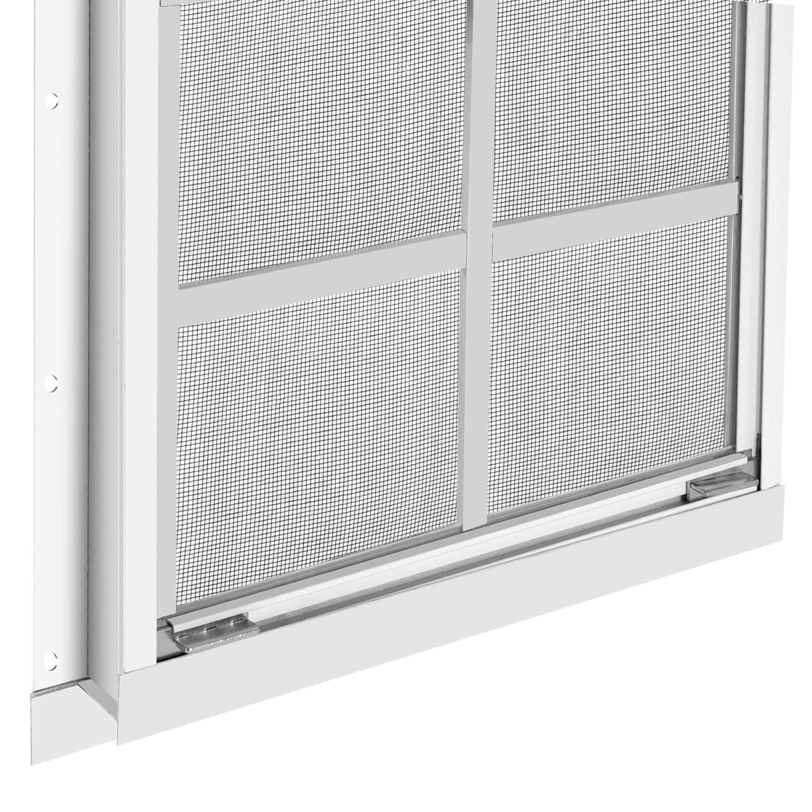 2 Pack White Flush Mount Shed Windows 21