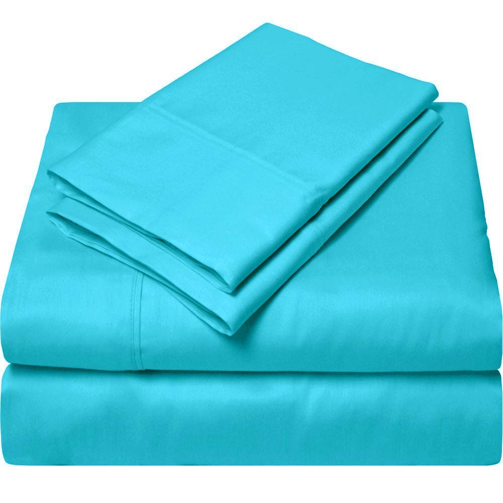 800 Thread Count 100% Cotton Sheets Set - 4pc Full Size Deep Pocket for Cozy Sleep