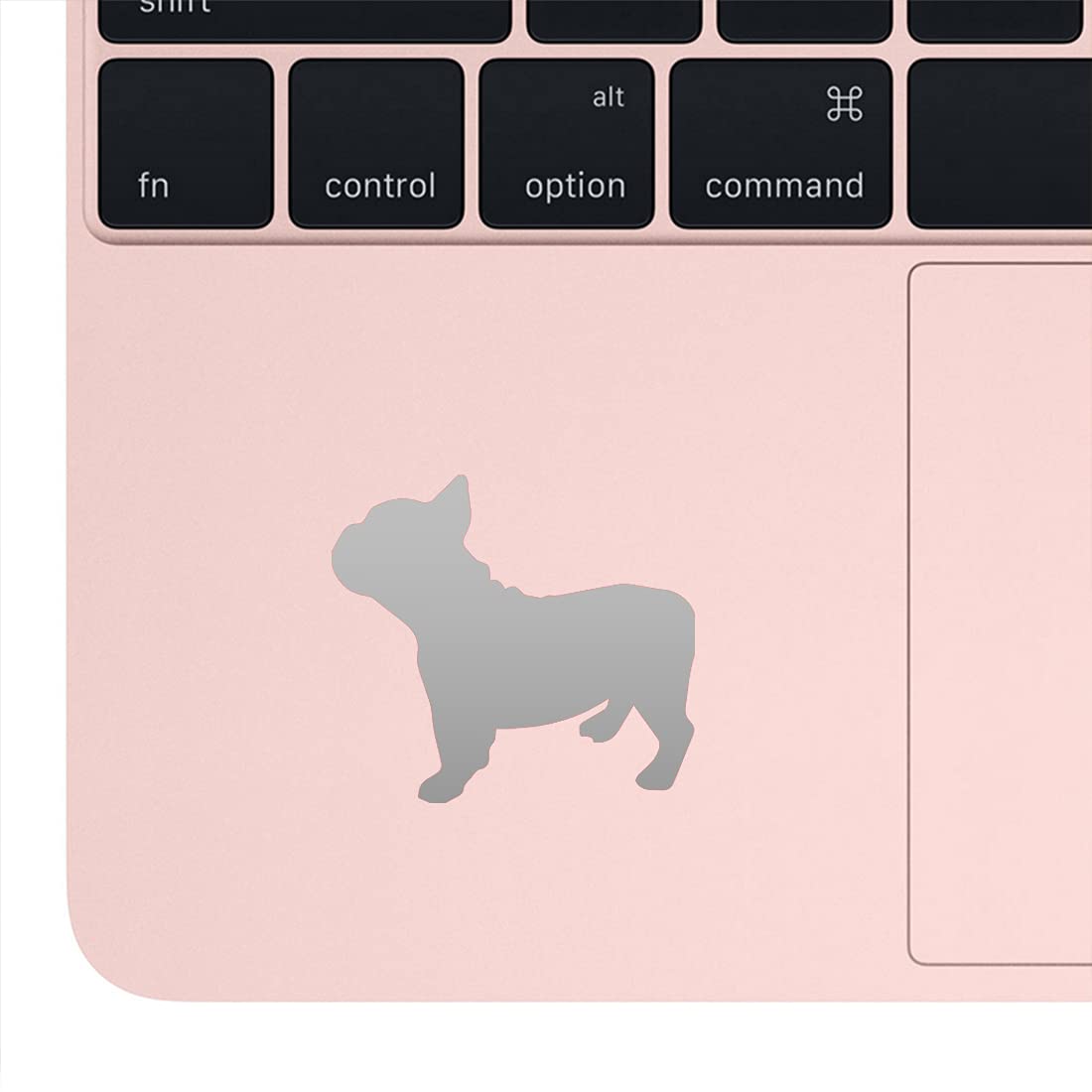 Premium Metallic Silver French Bulldog Vinyl Decal Stickers (Set of 2) - Waterproof, Durable for Laptop, Phone, Helmet, Car Window, Mug, Wall Decor - Perfect for Pet Lovers & Home/Office Decoration