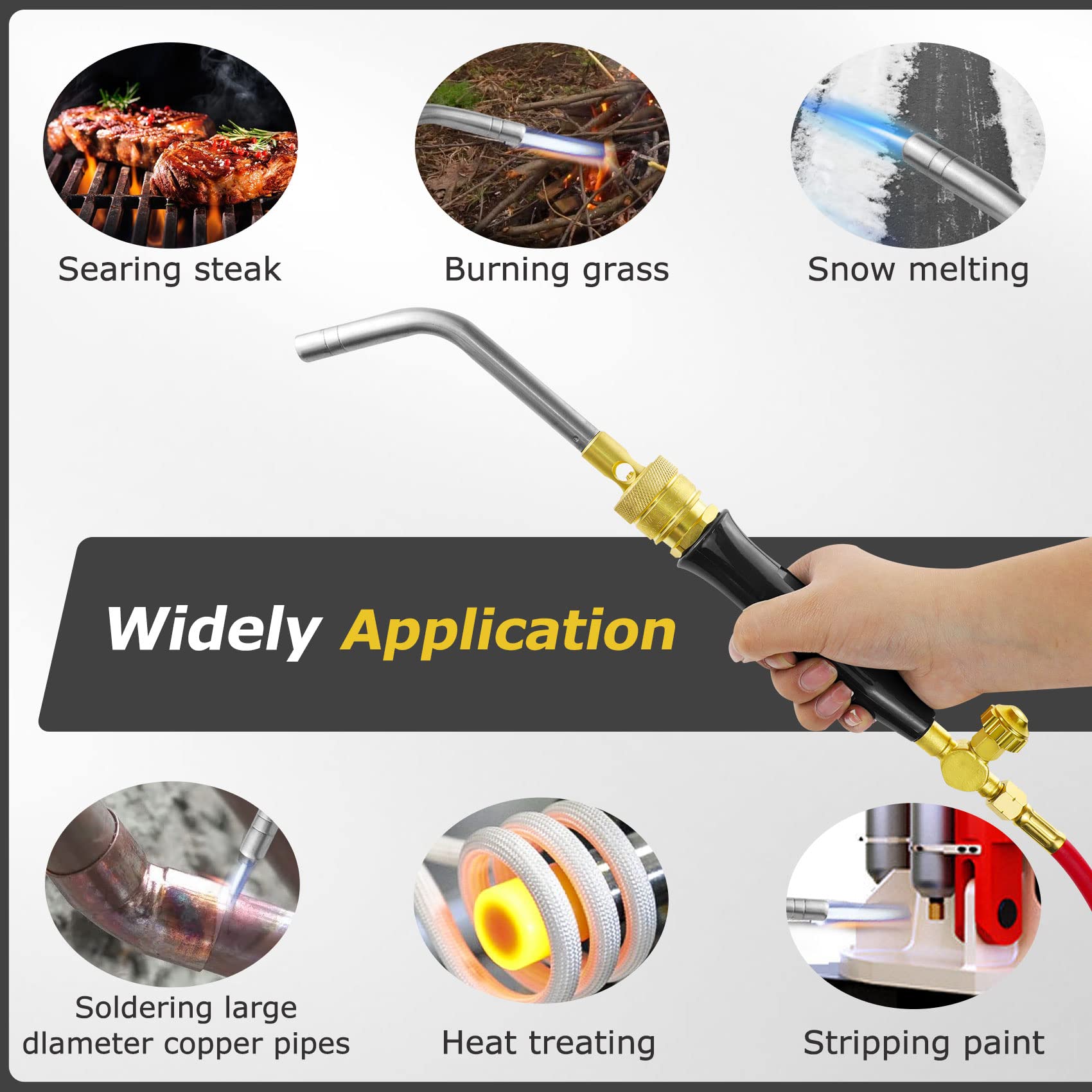 Professional Air Acetylene Torch Kit - Heavy Duty Manual Welding & Brazing Tool Set for Metalworking, Plumbing, and DIY Repairs | Perfect for HVAC, Automotive, and Construction Projects