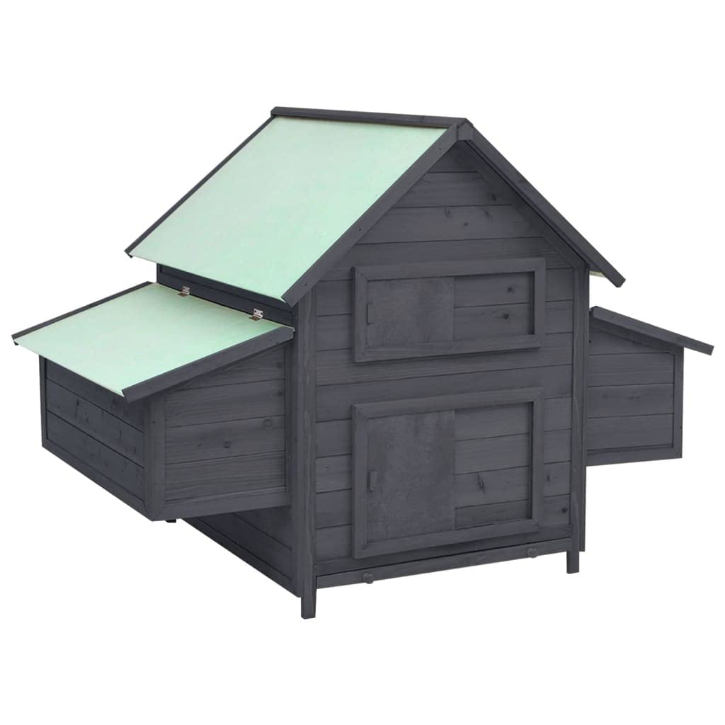 Weatherproof Outdoor Chicken Coop with Nesting Boxes & Pull-Out Tray - 59.8