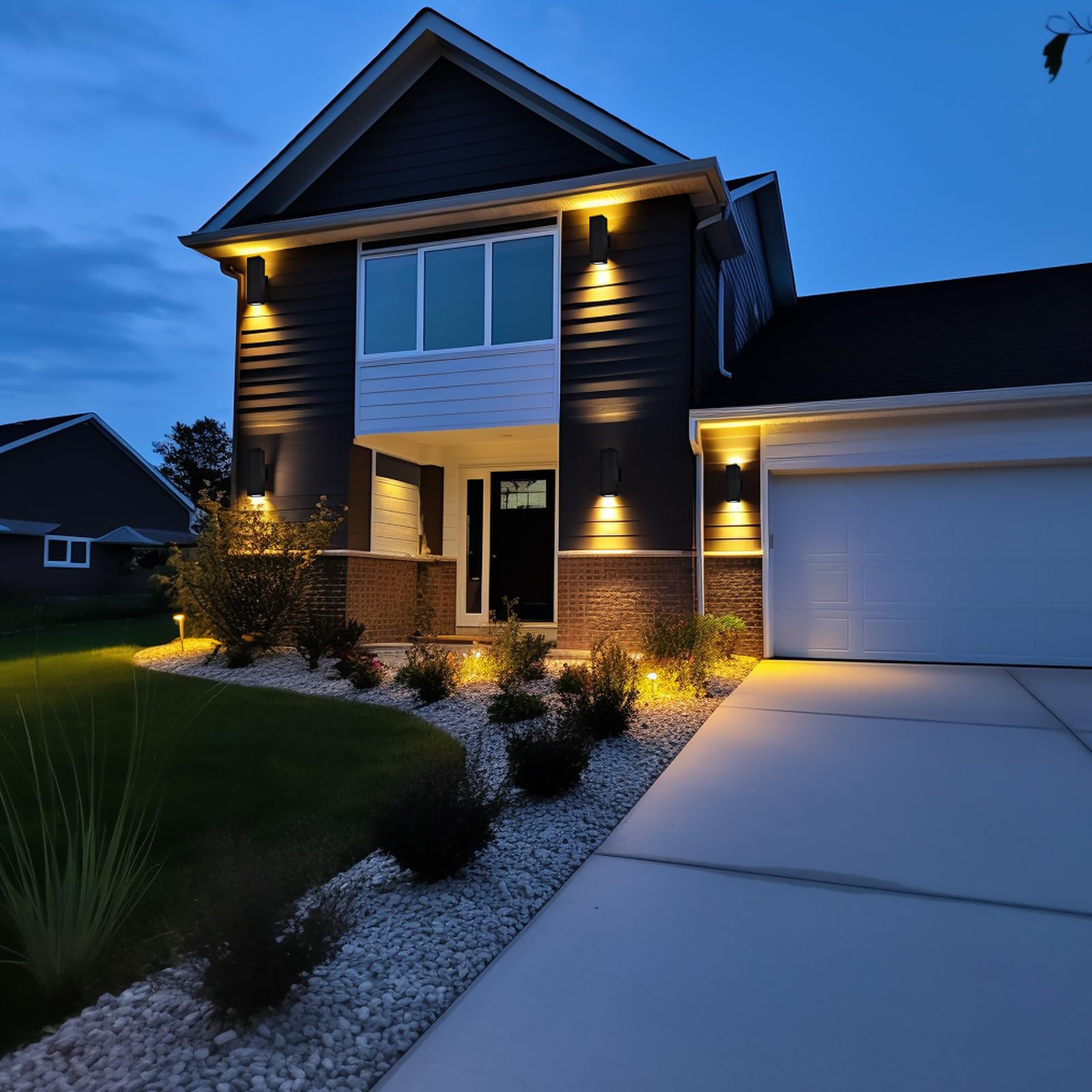 Dusk to Dawn Outdoor Wall Sconces - Oil Rubbed Bronze Waterproof Porch Lights with Rust Proof Finish - ETL Certified for Garage, Balcony, Entryway & Patio Lighting | Perfect for Home Exterior, Garden & Pathway Illumination