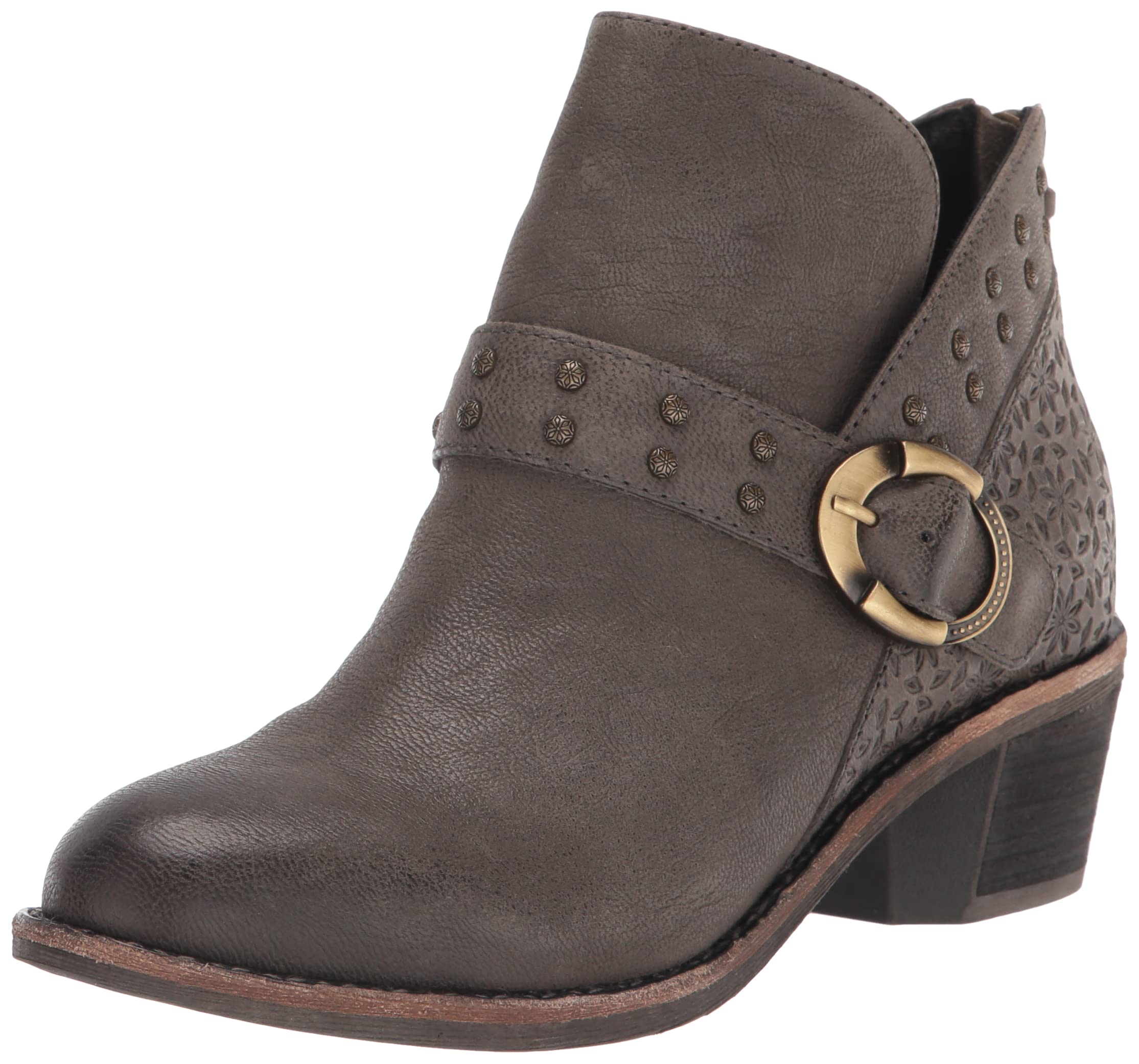 Women's Dark Grey Ankle Boots & Booties Size 7.5 - Stylish Fall & Winter Shoes for Casual Outfits, Office Wear & Date Nights