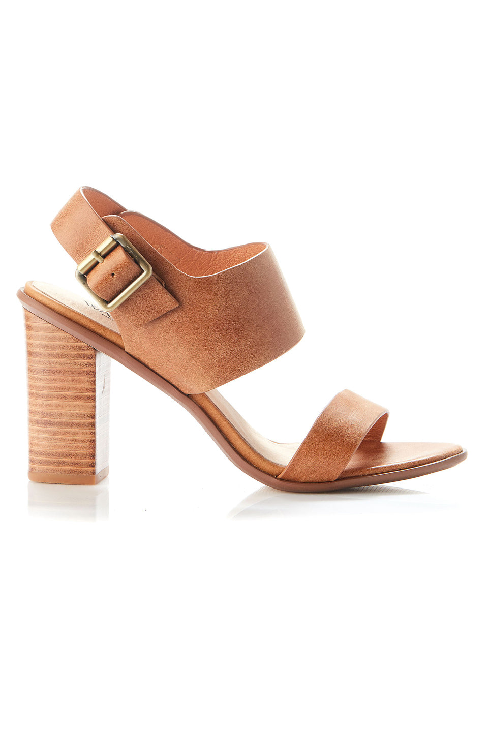 Havana Tan Leather Block Heel Shoes for Women - Comfortable Mid Heel Pumps for Office, Party & Wedding | Stylish Work & Dress Shoes