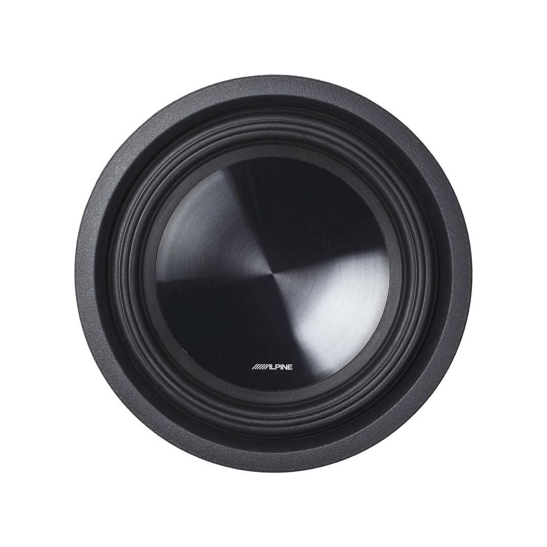 Alpine SWT-10S2 10-Inch Shallow Mount Subwoofer - 2 Ohm Voice Coil, 1000W Peak Power, High-Performance Bass for Cars & Trucks - Perfect for Compact Spaces & Custom Audio Systems