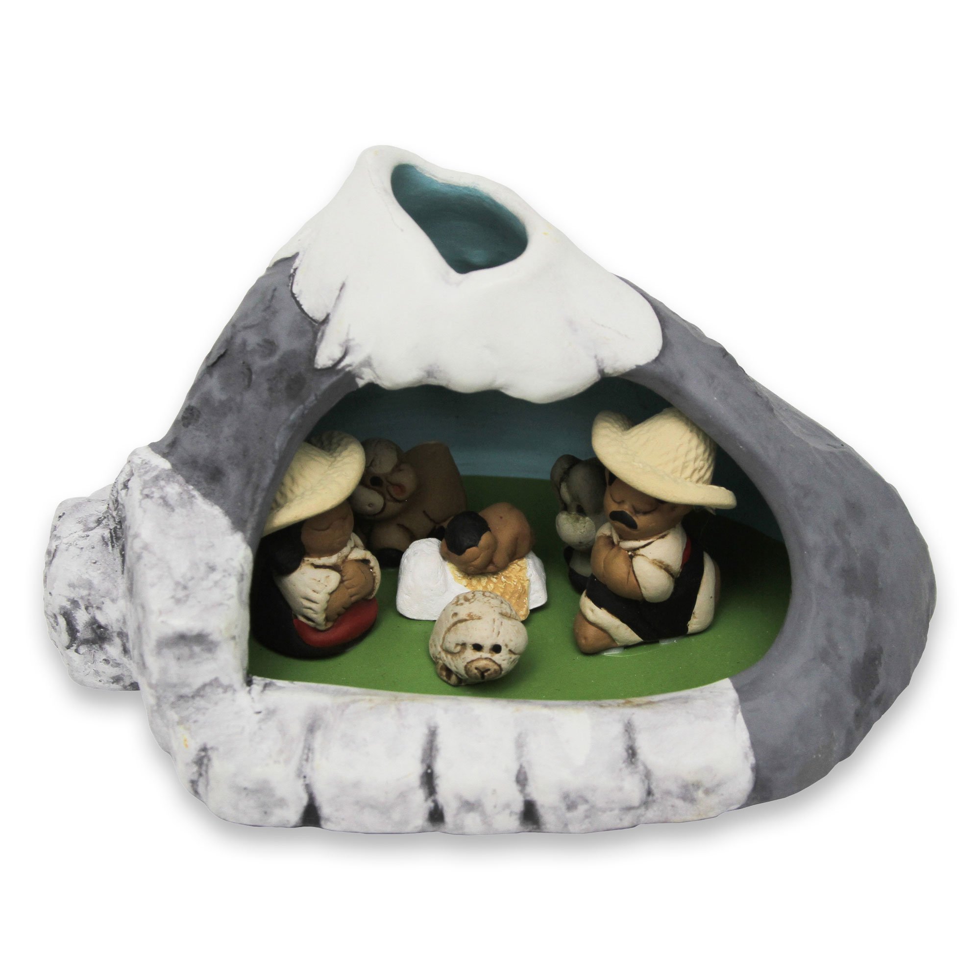 NOVICA Misti Handmade Ceramic Nativity Scene - Christmas Home Decor, Holiday Table Centerpiece, Unique Gift for Collectors